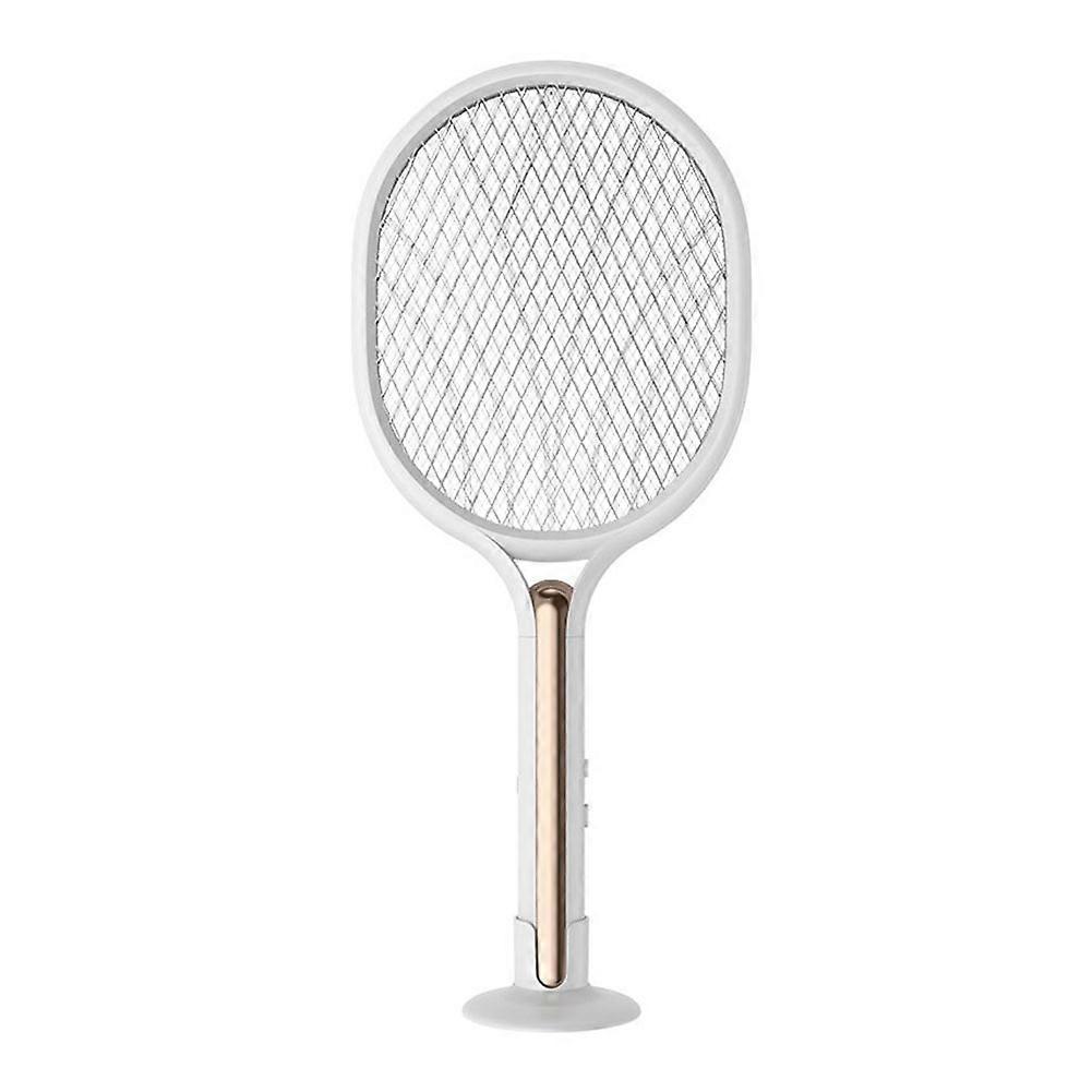 Electric Fly Swatter 2500V Rechargeable Bug Zapper Racket Dual Modes Mosquito Swatter for Indoor, Office, and Backyard