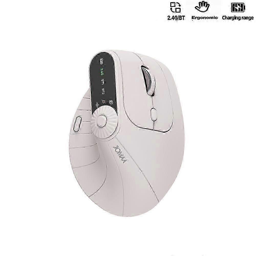 Saker Ergonomic Triple,Ergonomic Vertical Mouse: Tri-Mode Wireless, Rechargeable