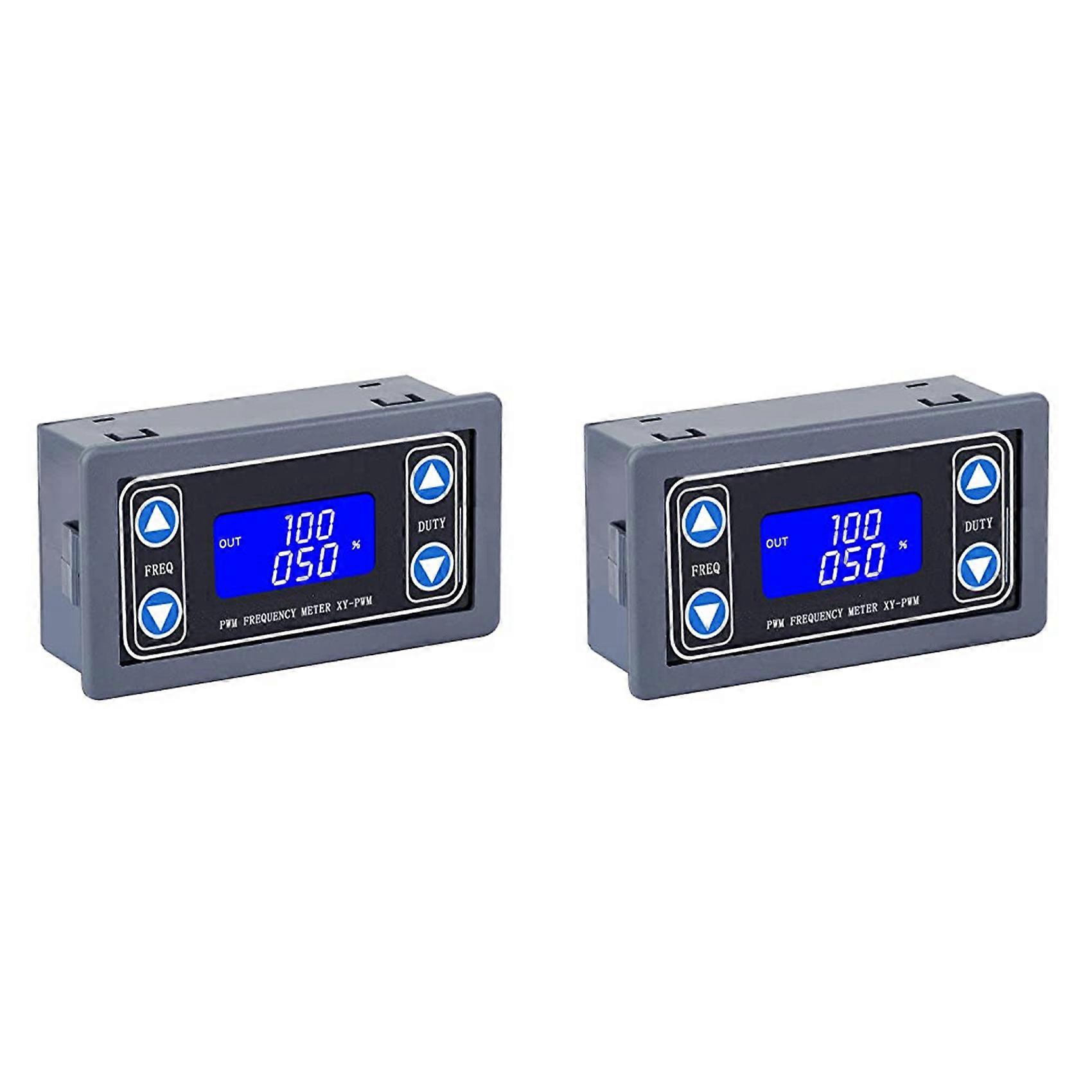 2X Adjustable Signal Generator, PWM Pulse Frequency Duty Cycle Rectangular Wave Square Wave Signal Generator 3.3-35V