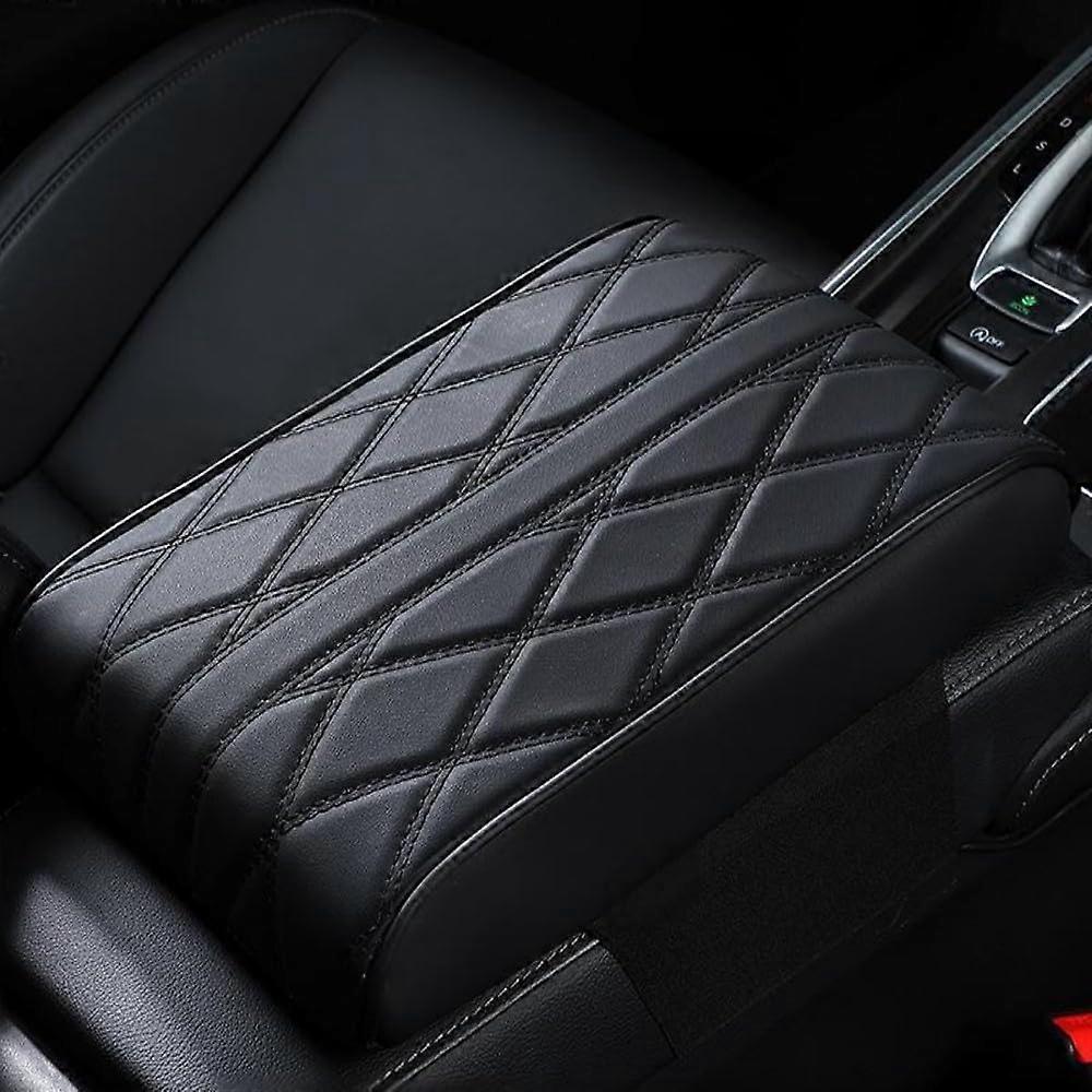Car Armrest Box Height Extender Waterproof Leather Pad, 1 PCS