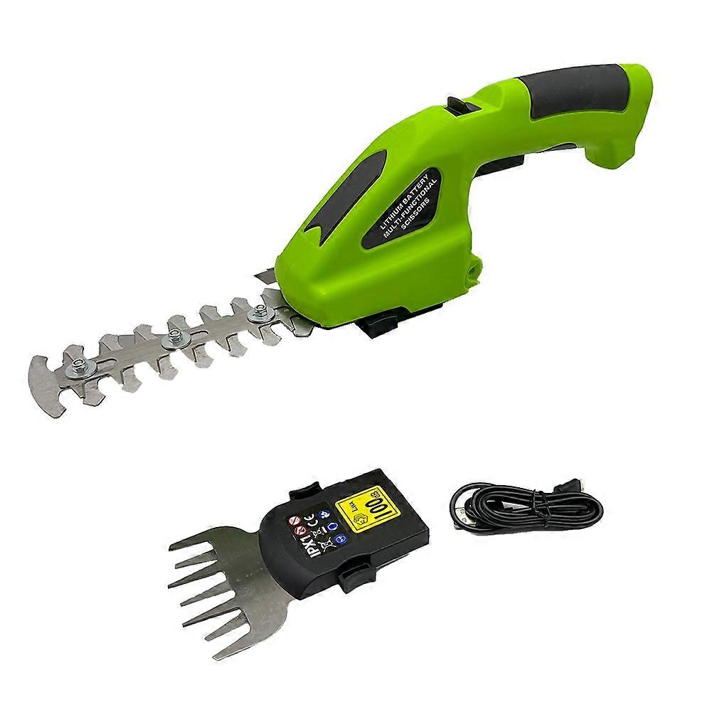 Akumulátorové nůžky na trávu a elektrické nůžky na živý plot 2 v 1 s akumulátorovým zahradním nářadím 2000mAh