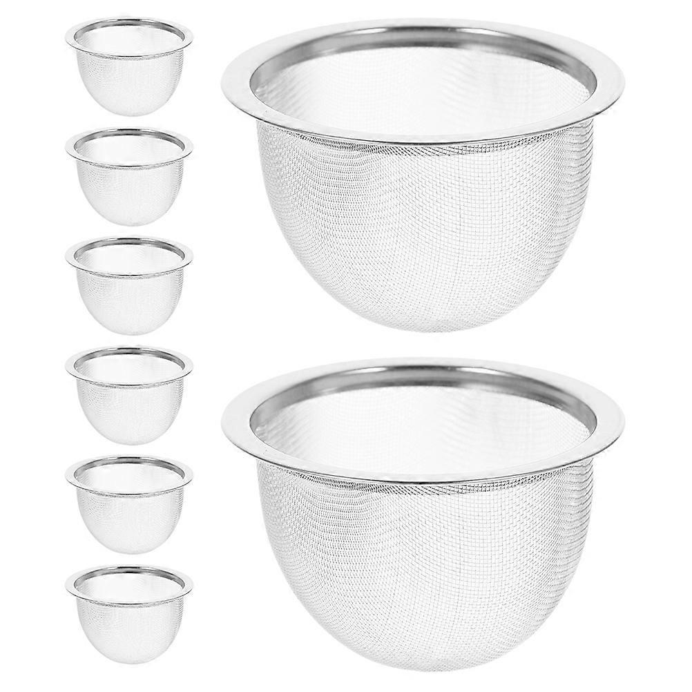 Tea Leaf Filter Stainless Steel Tea Infuser for 8Pcs Basket Insert