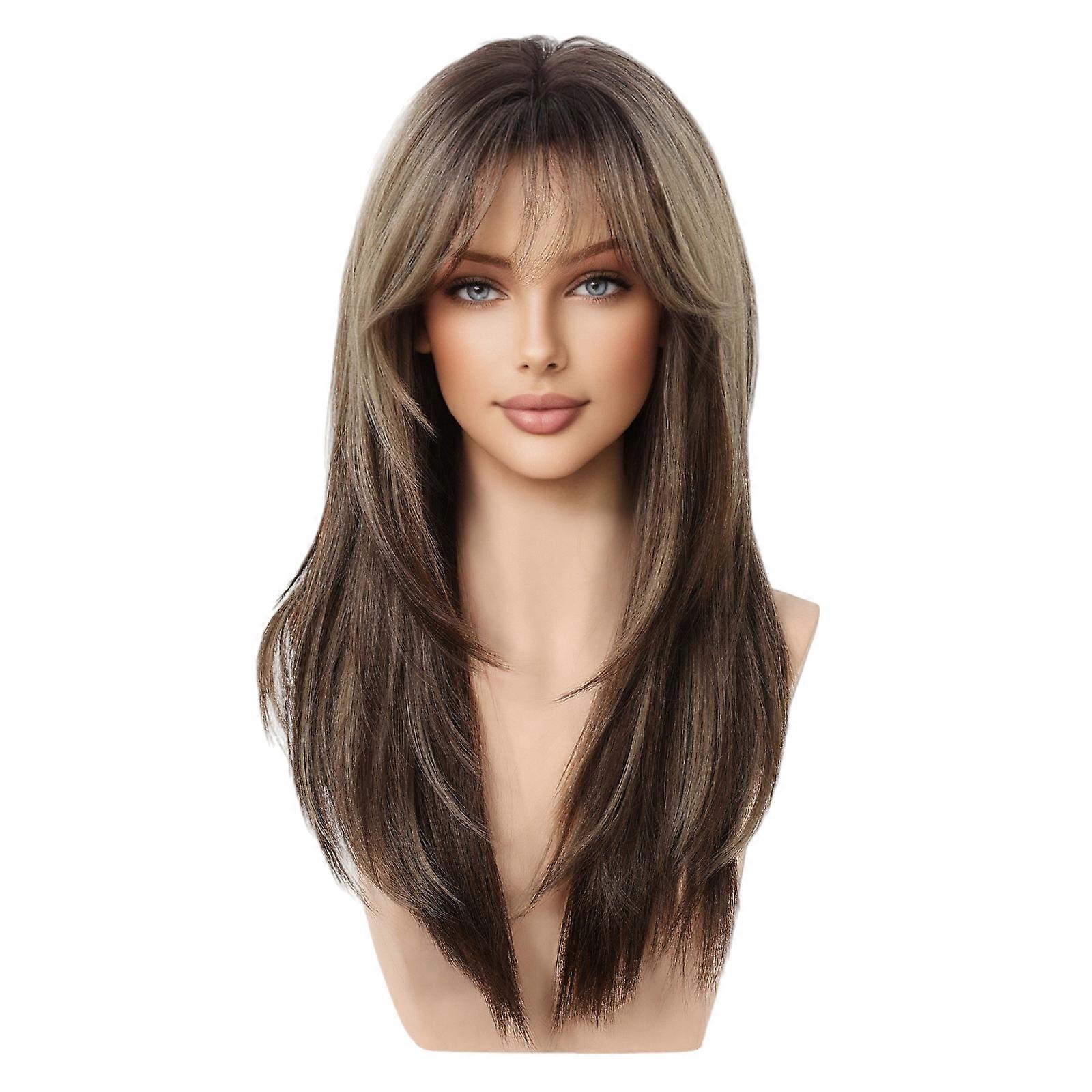 Layered Wolf Cut Brown Glueless Wig – Lightweight, Easy to Wear, and For Natural Everyday Looks