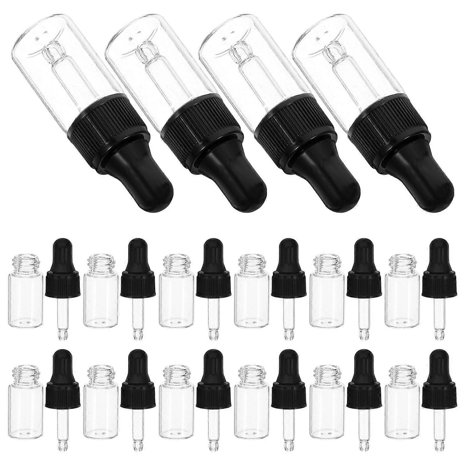 Sample Dropper Bottles Mini Dropper Bottles for Perfume Storage 20Pcs Transparent