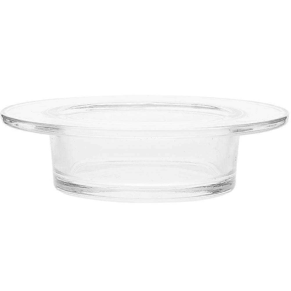 Glass Dish for Wax Melter Replacement Tray Round Aromatherapy Use Transparent Material 1Set