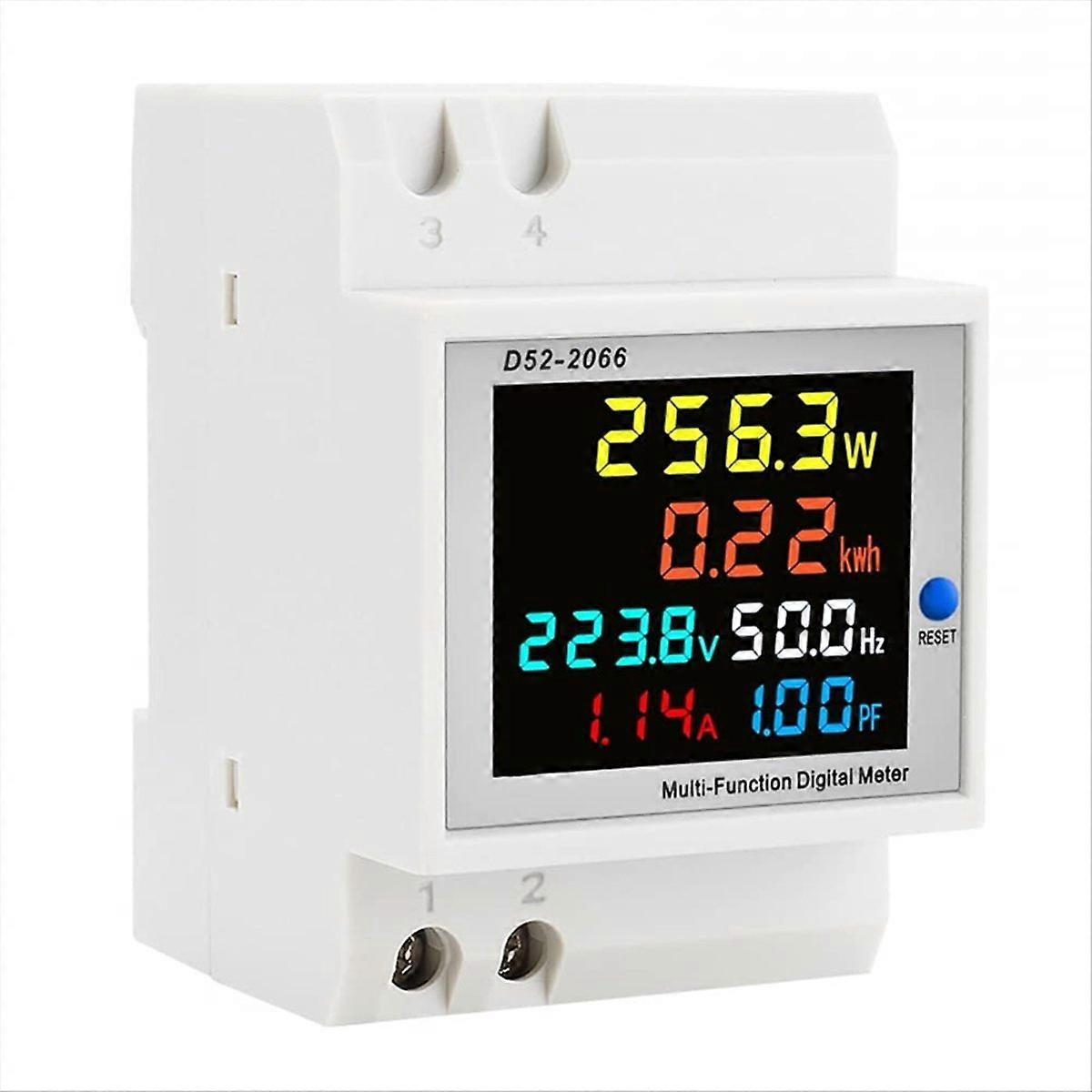 Digital Single Phase Energy Meter Tester Power Usage Monitor AC110V