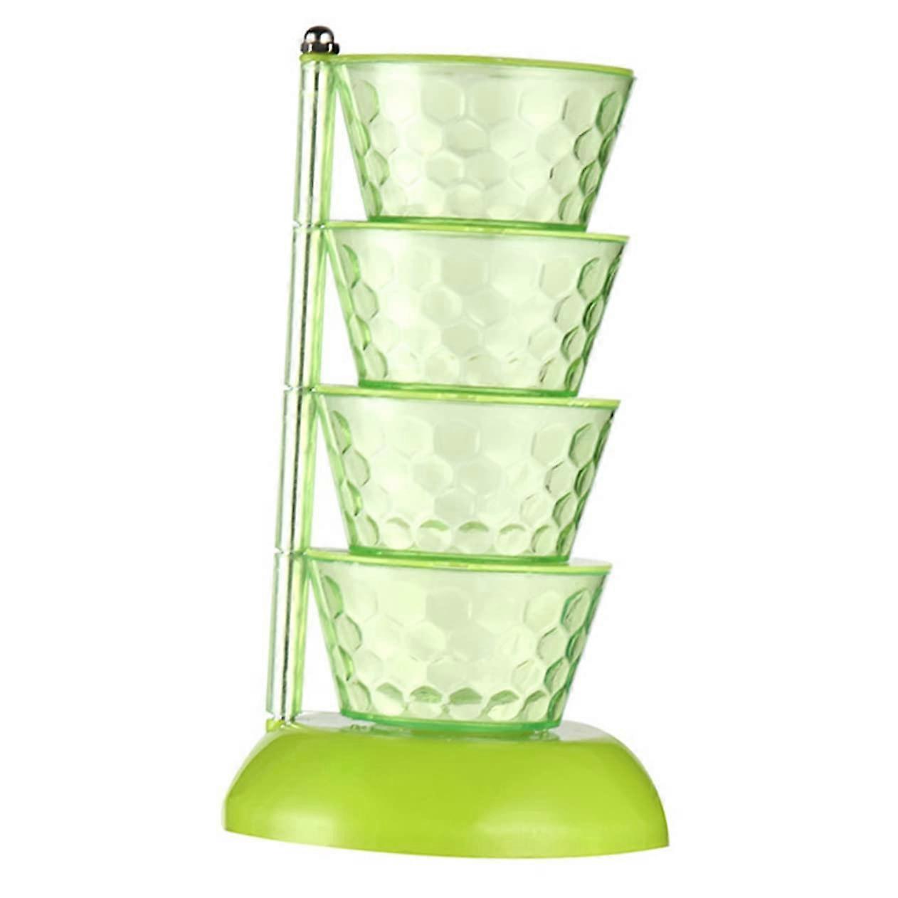 Spice Rack 360° Rotating Countertop Organizer with 6 Compartments for Kitchen Storage