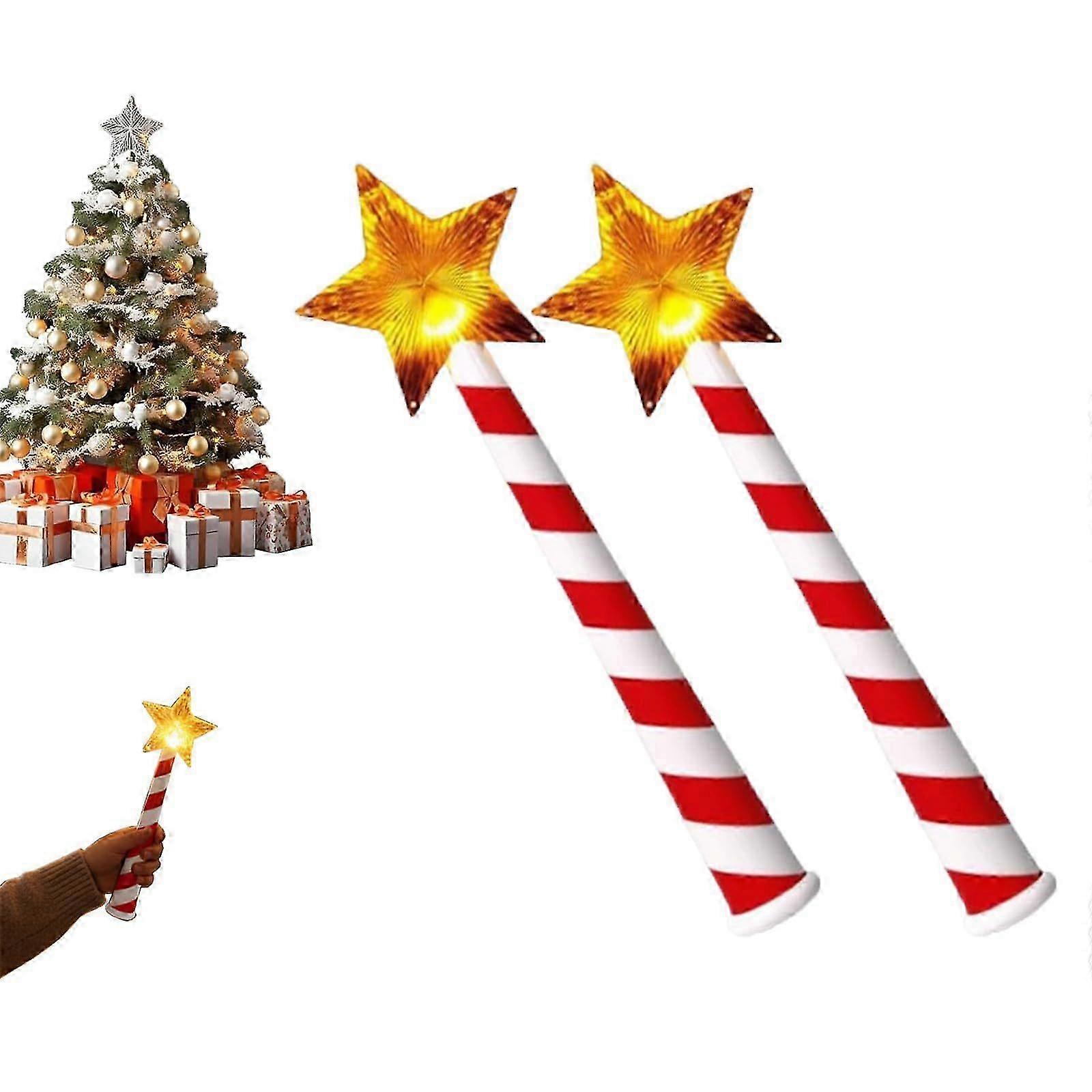 1-3x Tree Lighting Magic Wand Christmas Tree Light Wand | Christmas Tree Wand Remote Control | Musical LED Star Controller Magic Wands Controller with