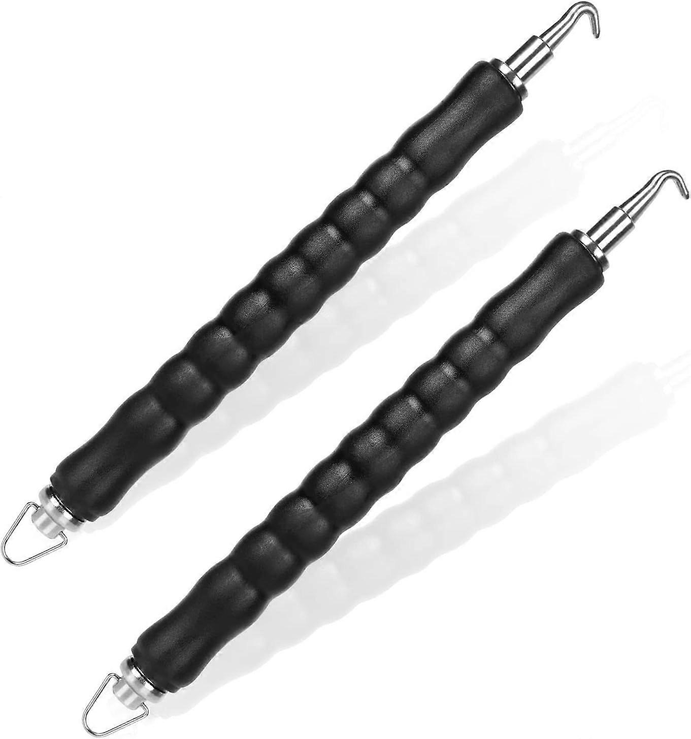 Pcs Wire Twister Hook for Semi-Automatic Rebar, Concrete Metal Twisting Fence Strapping Tools to Reduce Hand Fatigue - Curved and Straight Hook