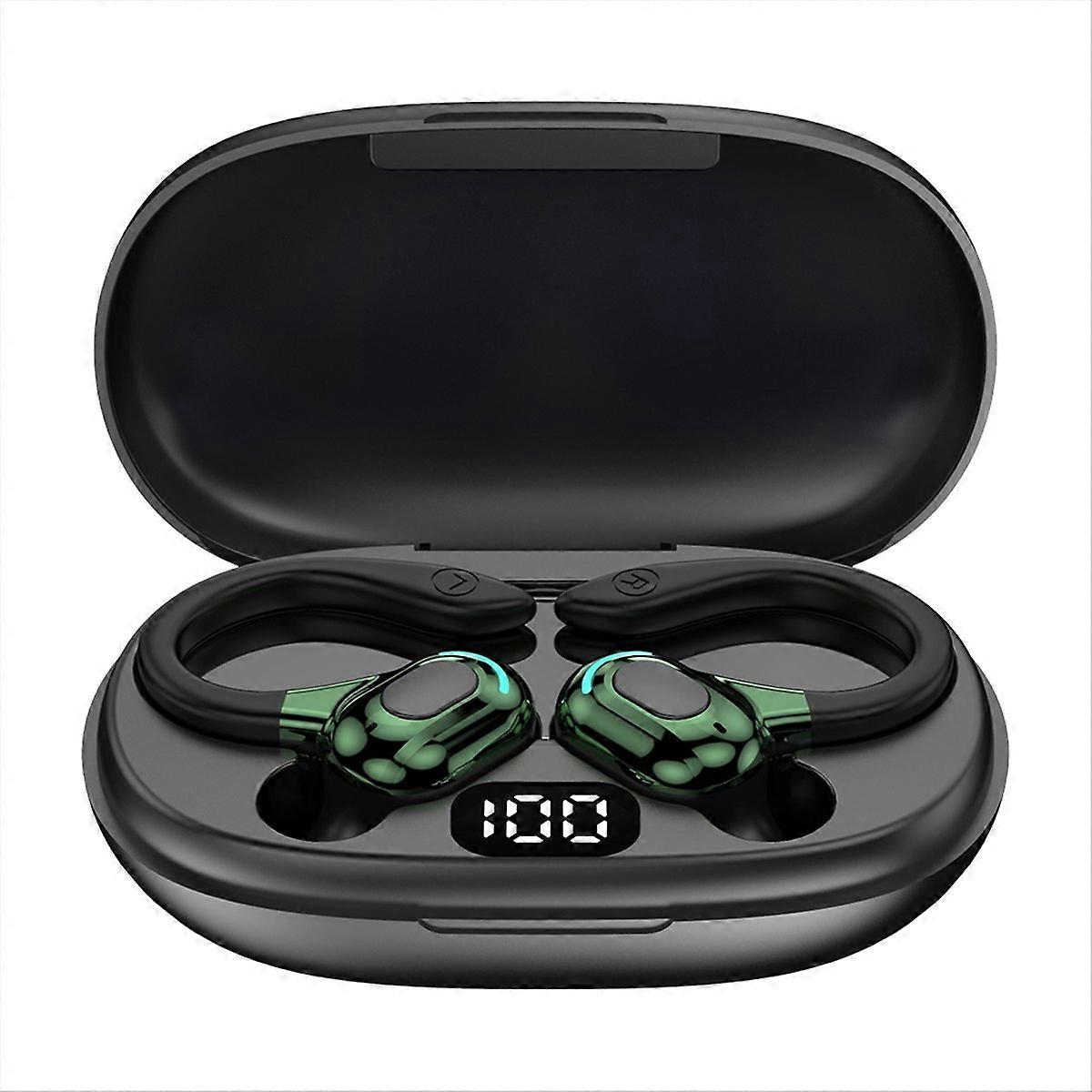 Earhook Bluetooth Headset, AI Translation, Green