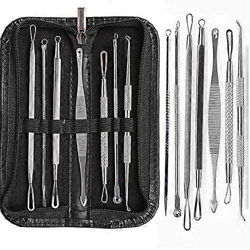 Blackhead Remover Kit Stainless Steel Pimple Extractor Tool Set for Precise Acne and Blemish Removal