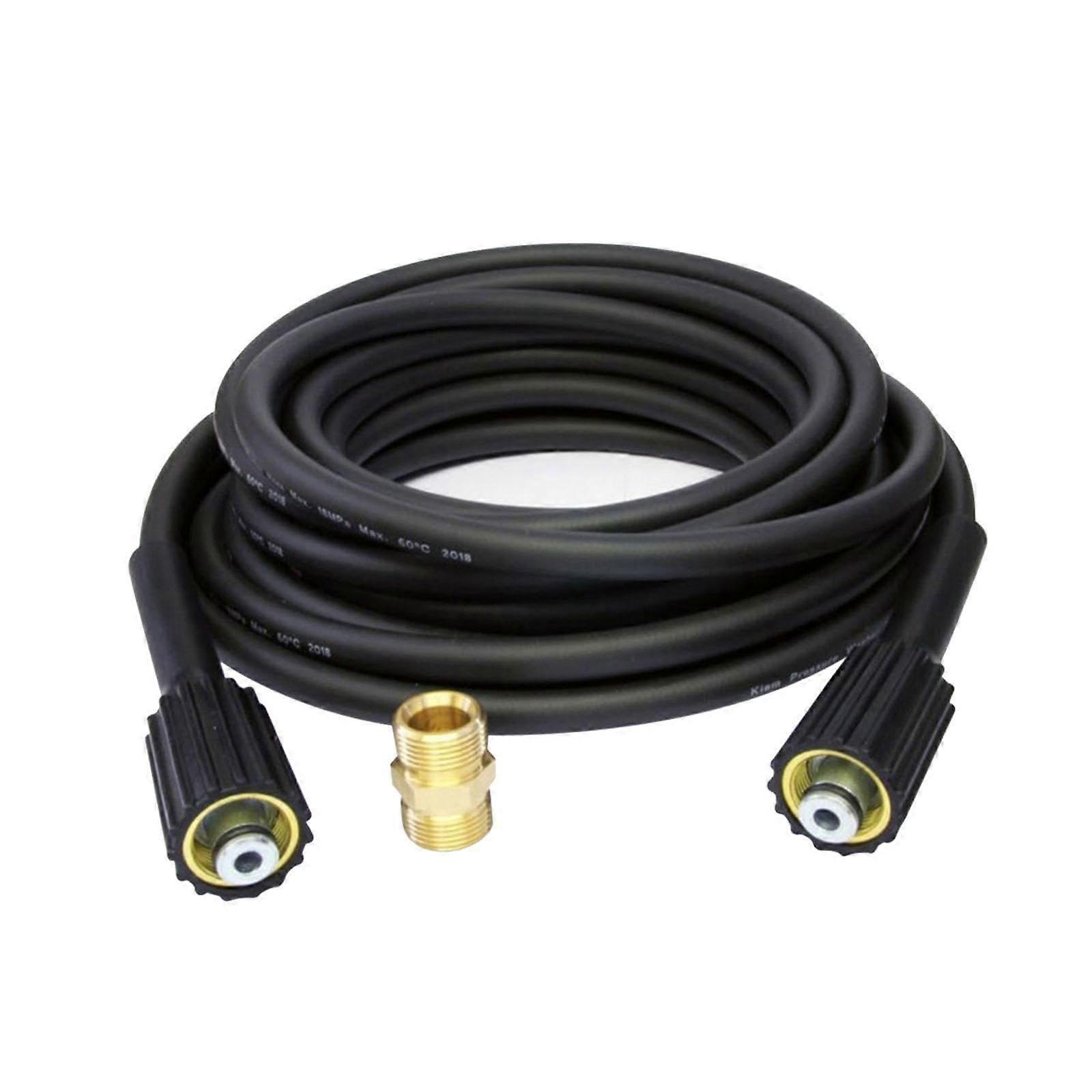 Pressure Washer Hose 8M 5800PSI M22 Connector Extension with Durable LeakResistant Coupler