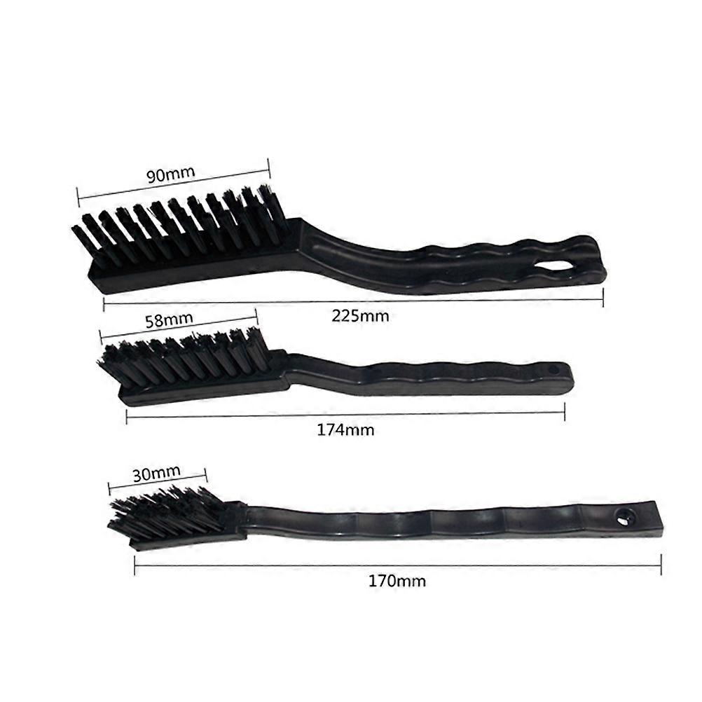 Anti Static Kit for Cleaning 3Pcs Nylon Keyboard Brush with Plastic Handle