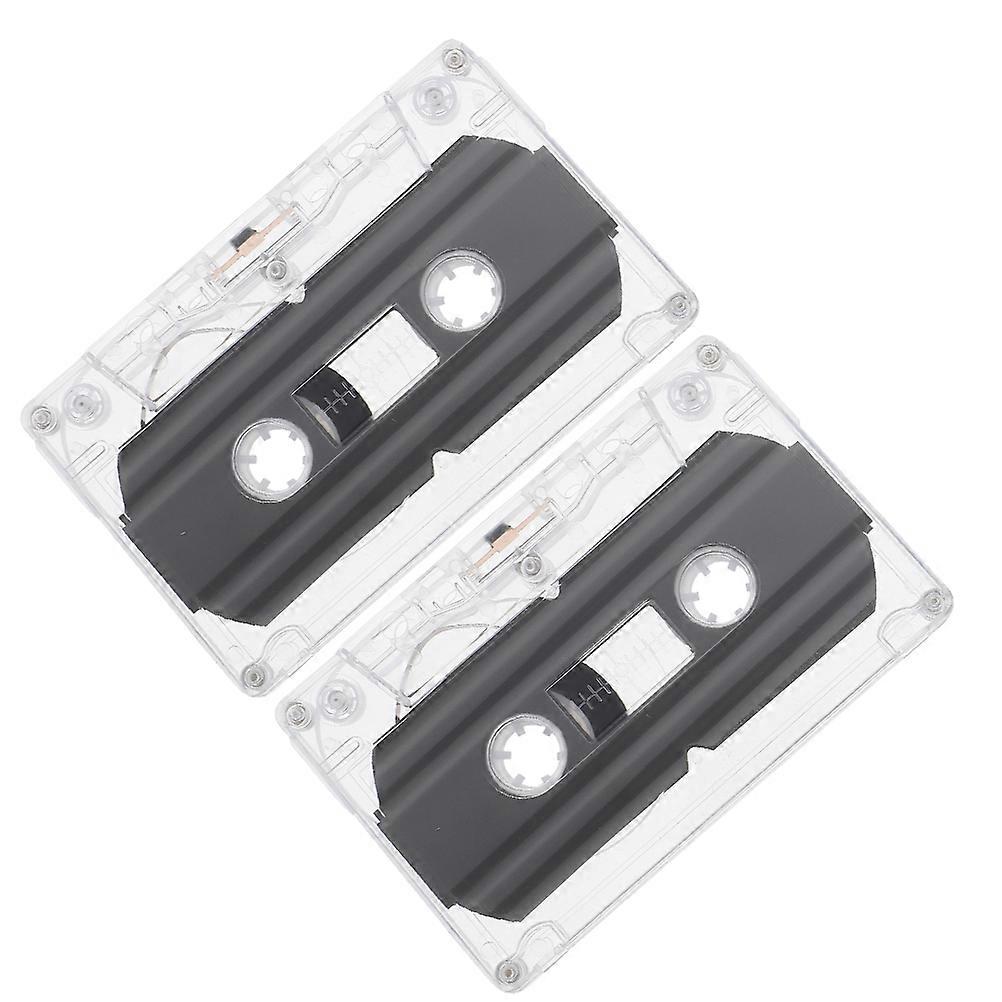 DIY Blank Cassette Tape for Recording 2Pcs Assorted Color Plastic