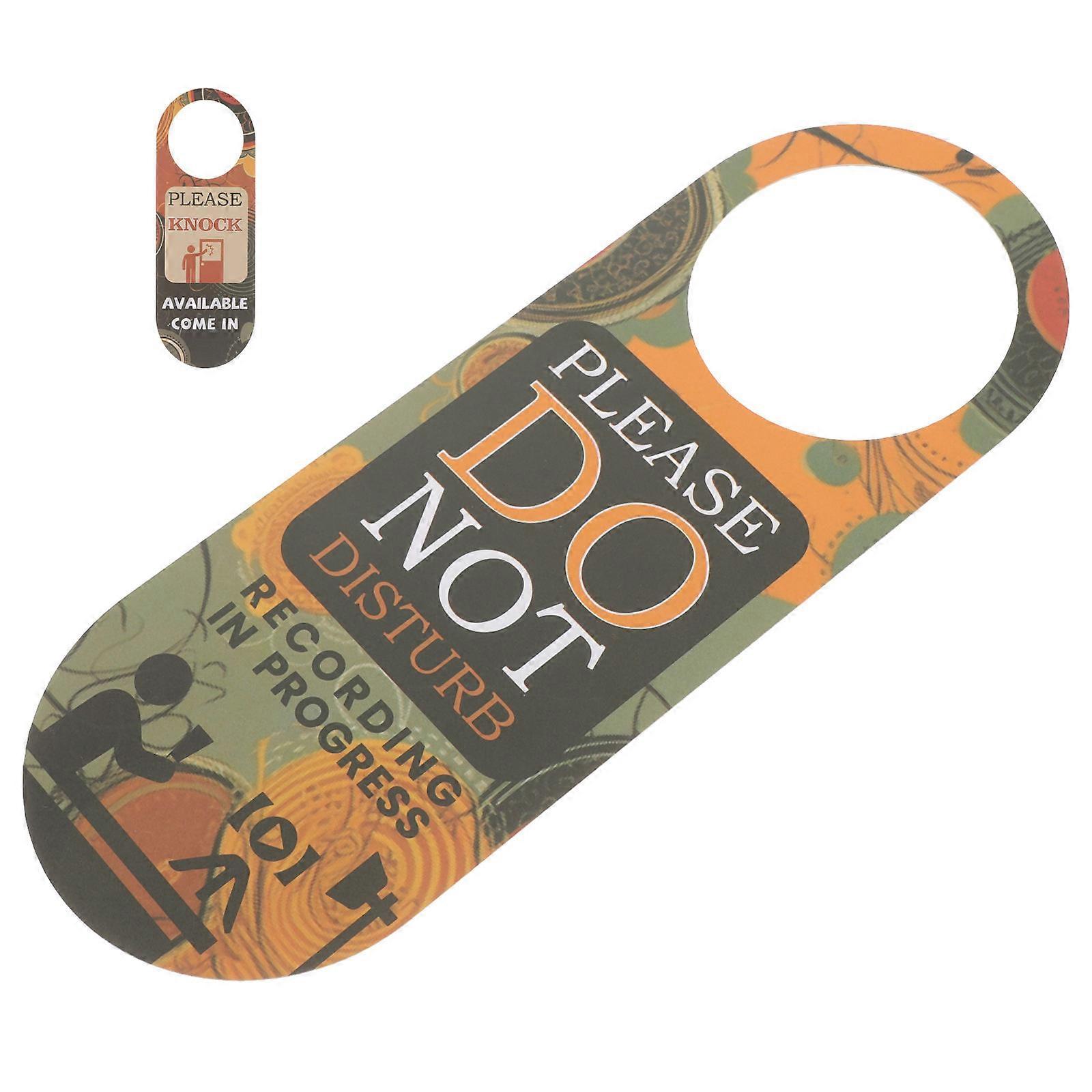 Do Not Disturb Door Hanger Sign Recording Processing 4Pcs Acrylic Set