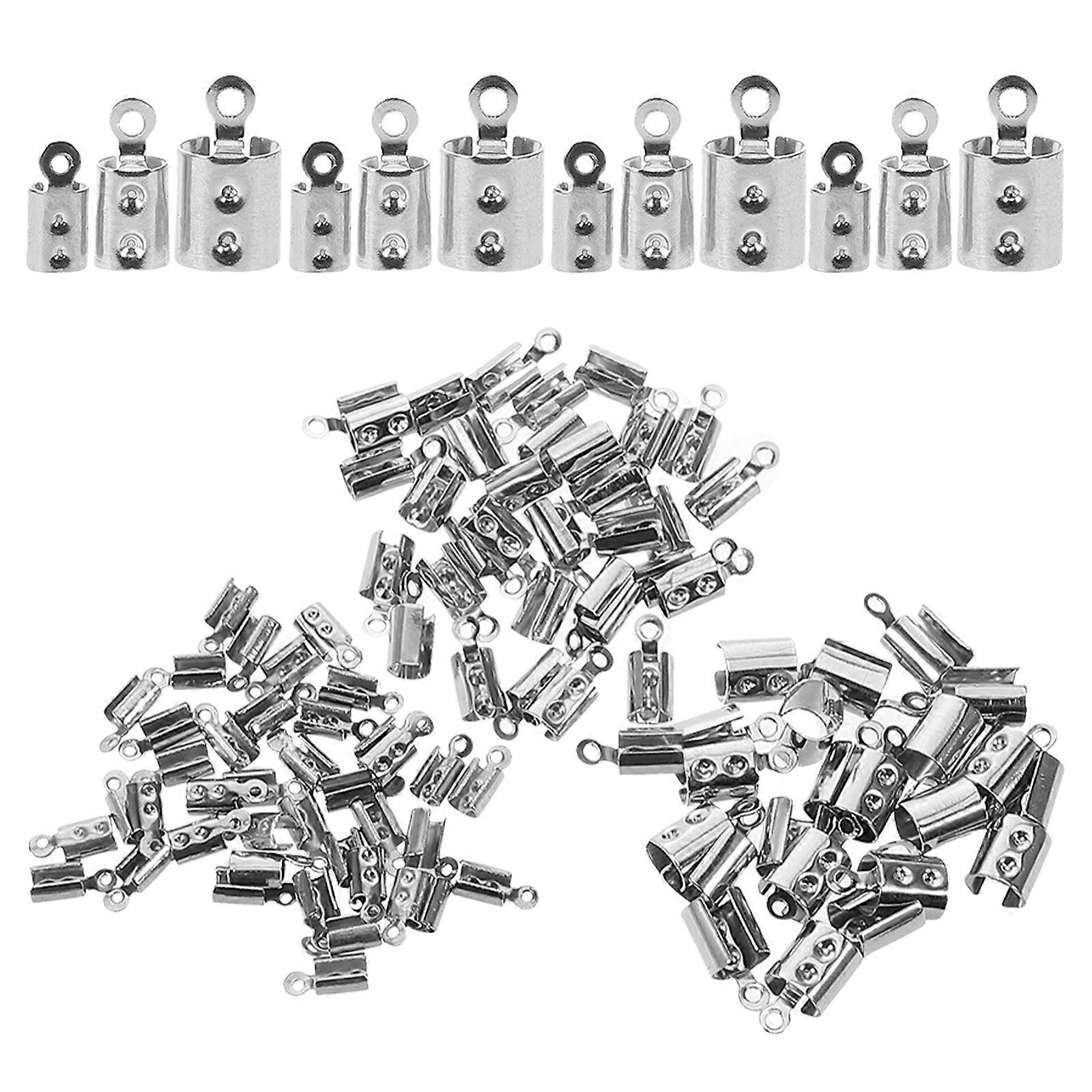 400Pcs Silver Clasp Connectors For Jewelry Making Designed For Craft Projects Suitable For Both Beginners And Professionals In Jewelry Creation