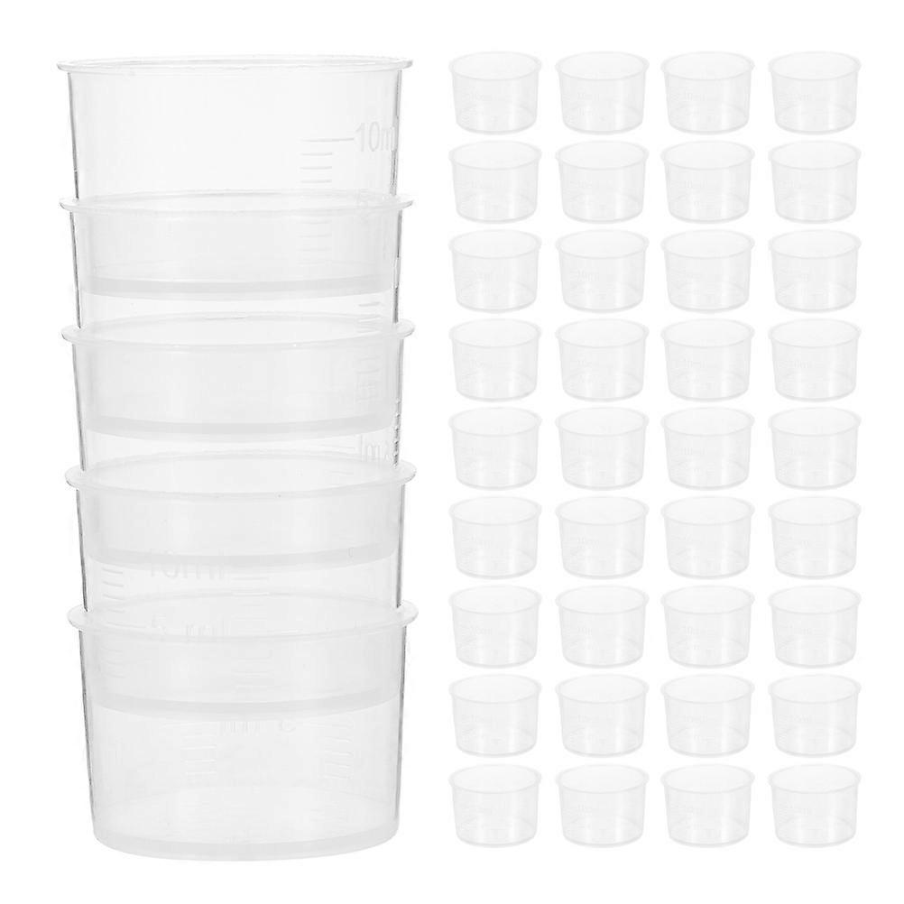 Clear Plastic Scale Cups for Measuring Liquids 200Pcs Transparent Set