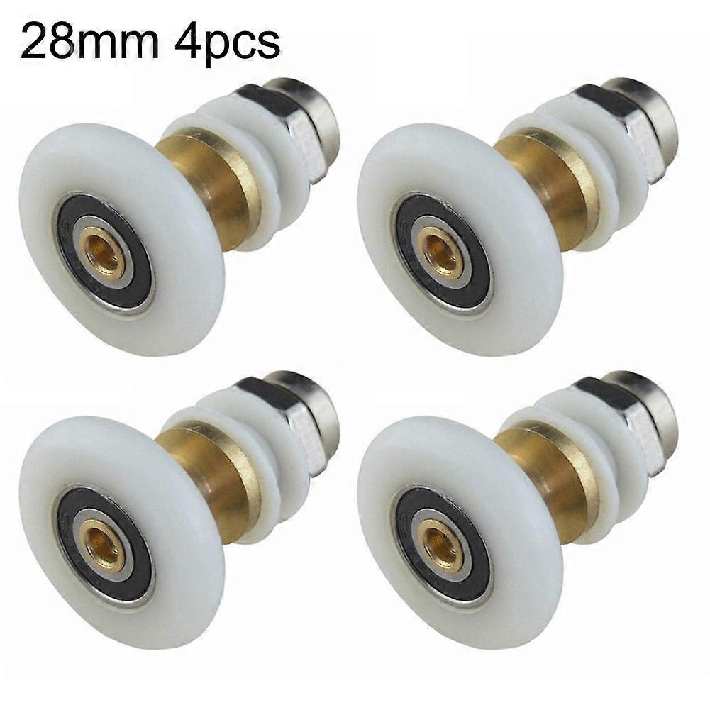 4Pcs Partial Shower Door Rollers Runner Wheels Pulleys Eccentrics Sliding Pulleys
