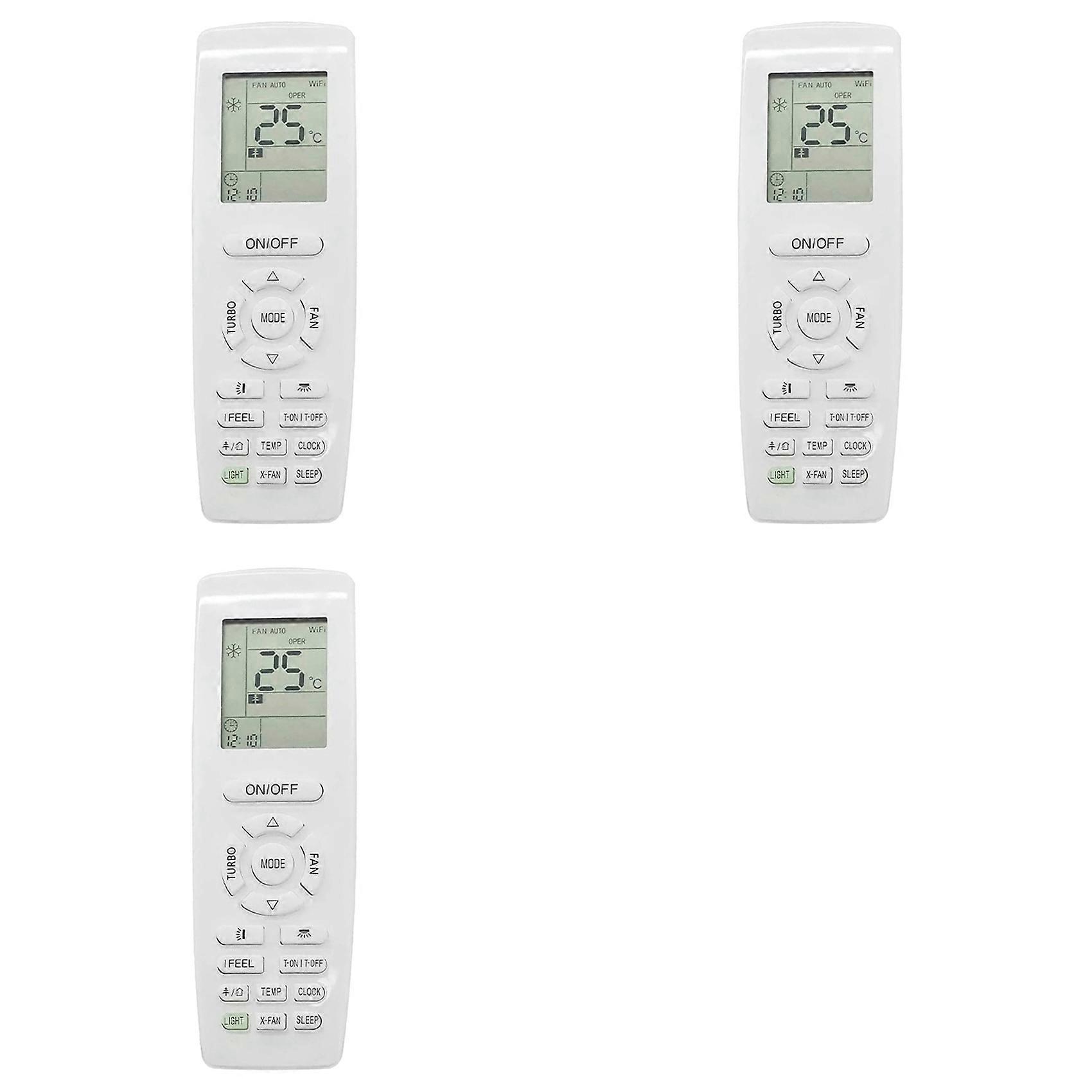 3X YAP1F Air Conditioner Remote Control for GREE YAP1F Home Heating and Cooling Function Replacement Remote Control