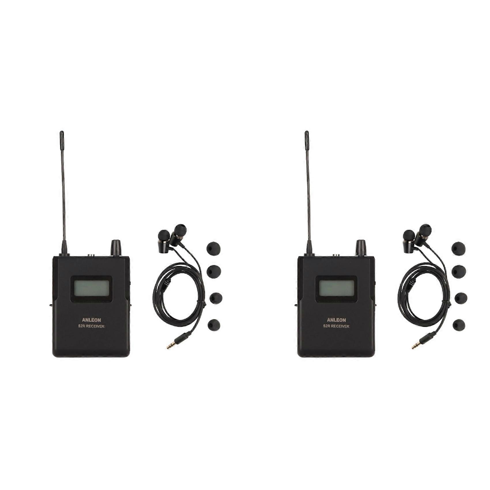 2X ANLEON S2R Wireless Monitor Receiver 670-680Mhz Stage Monitor Receiver Clear Sound