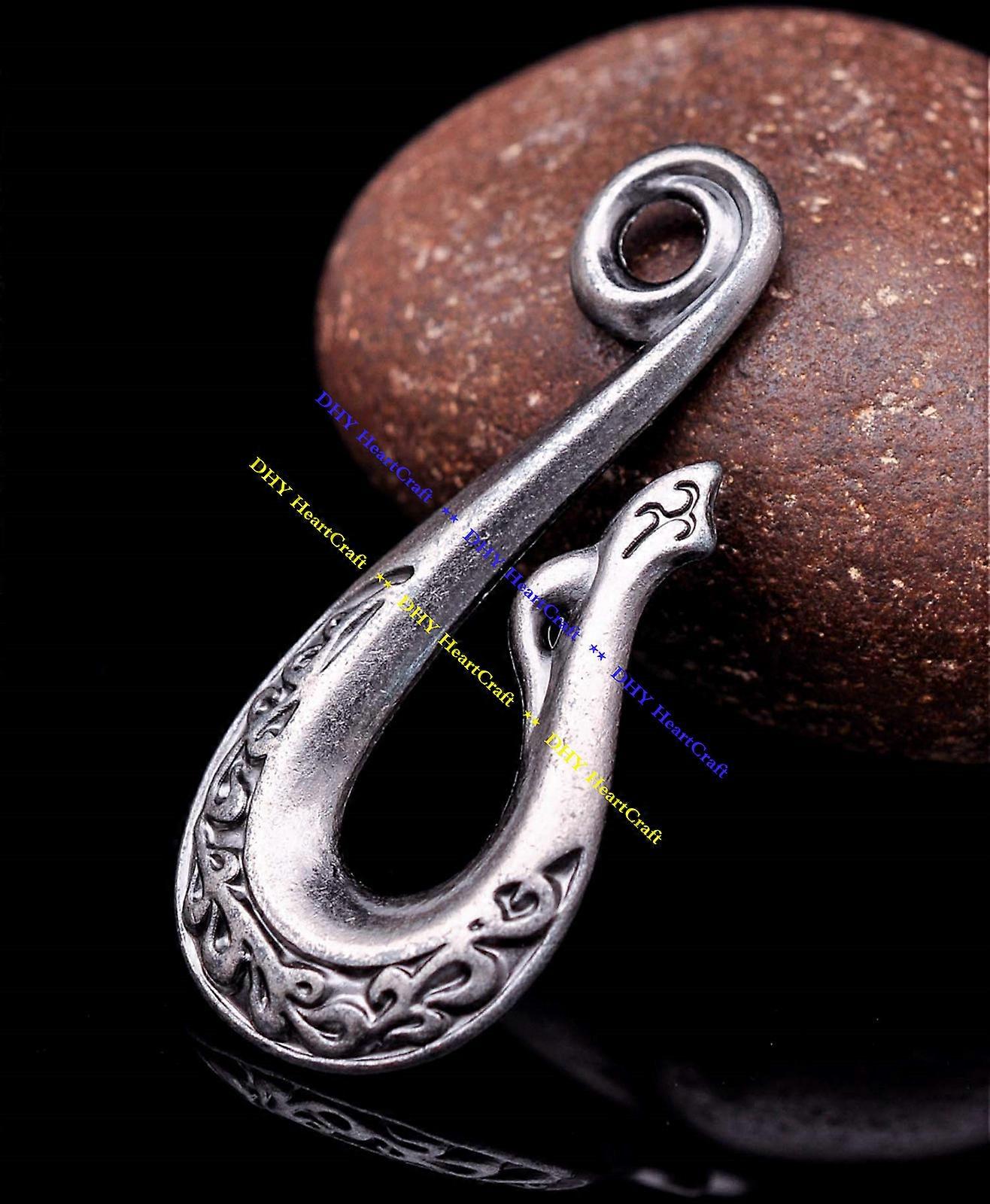 Solid Silver U Hook Car Loop Pocket Clip Keyring Belt Hook Key Buckle Keychain