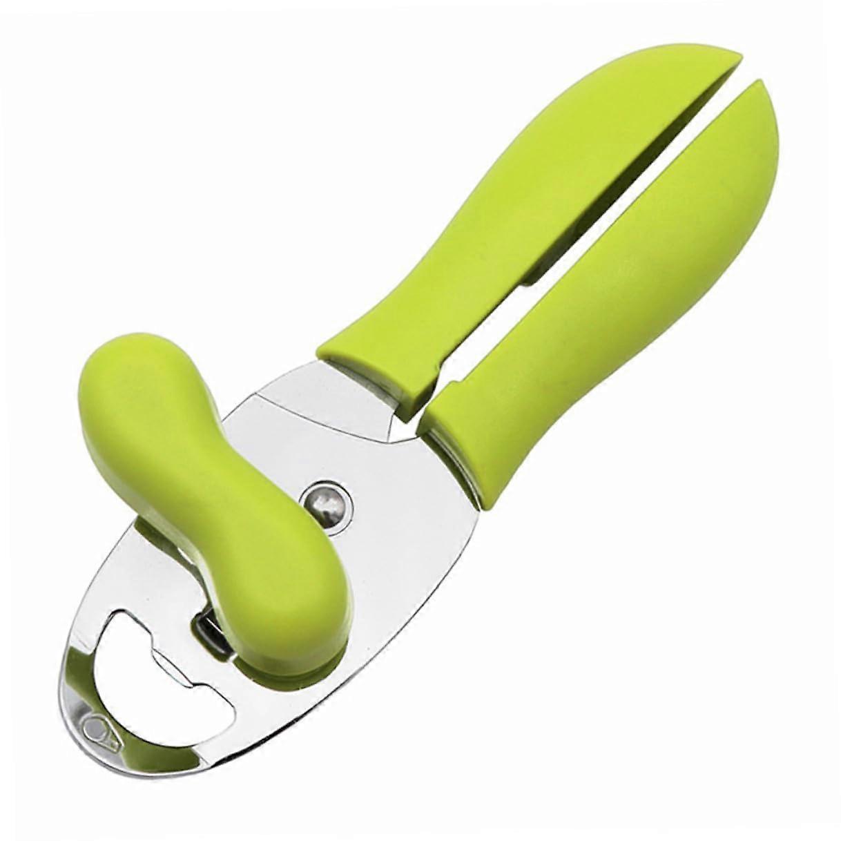 Manual Can Opener Easy Pull for Seniors Camping Safe Smooth Edges Metal Cans Beer Pet Food