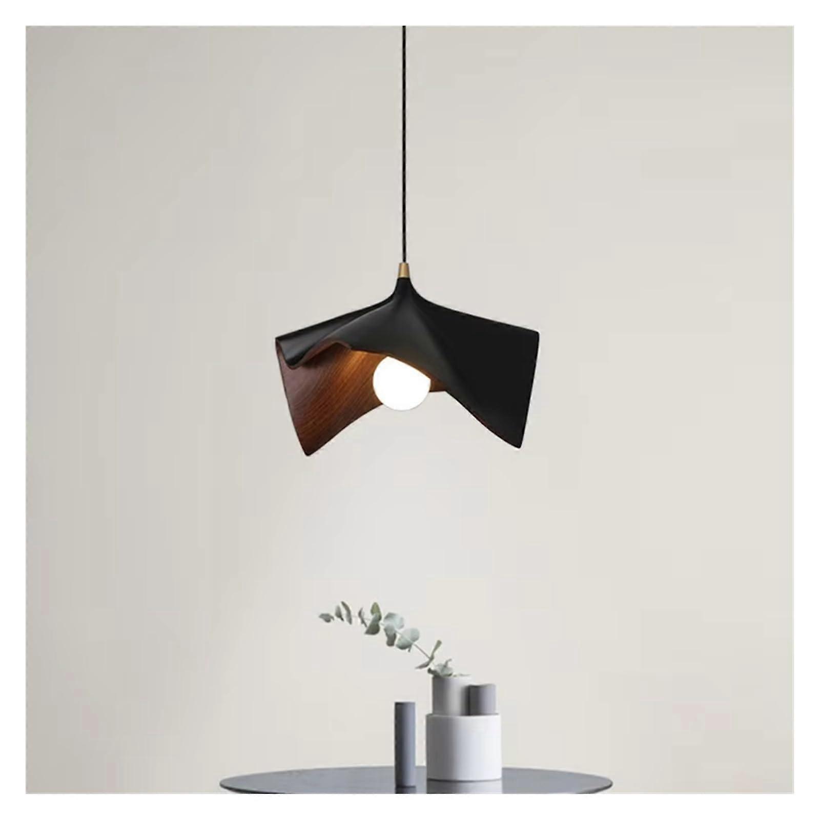 Modern LED Pendant Light with Elegant Leaf Design, Adjustable Height, Single Head for Dining Room
