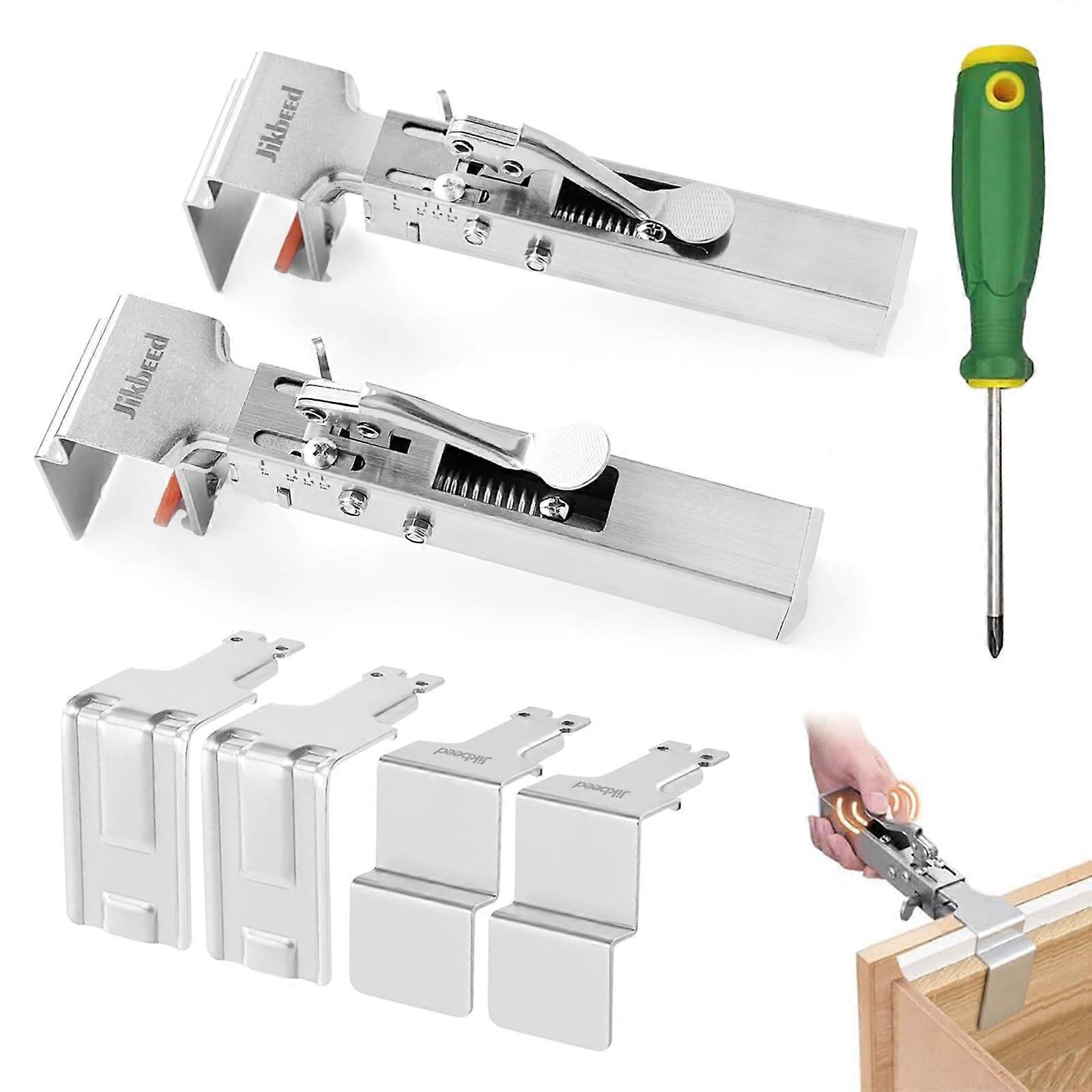 Adjustable Drawer Front Installation Clamps with Quick Locking and Precision Alignment for Cabinets