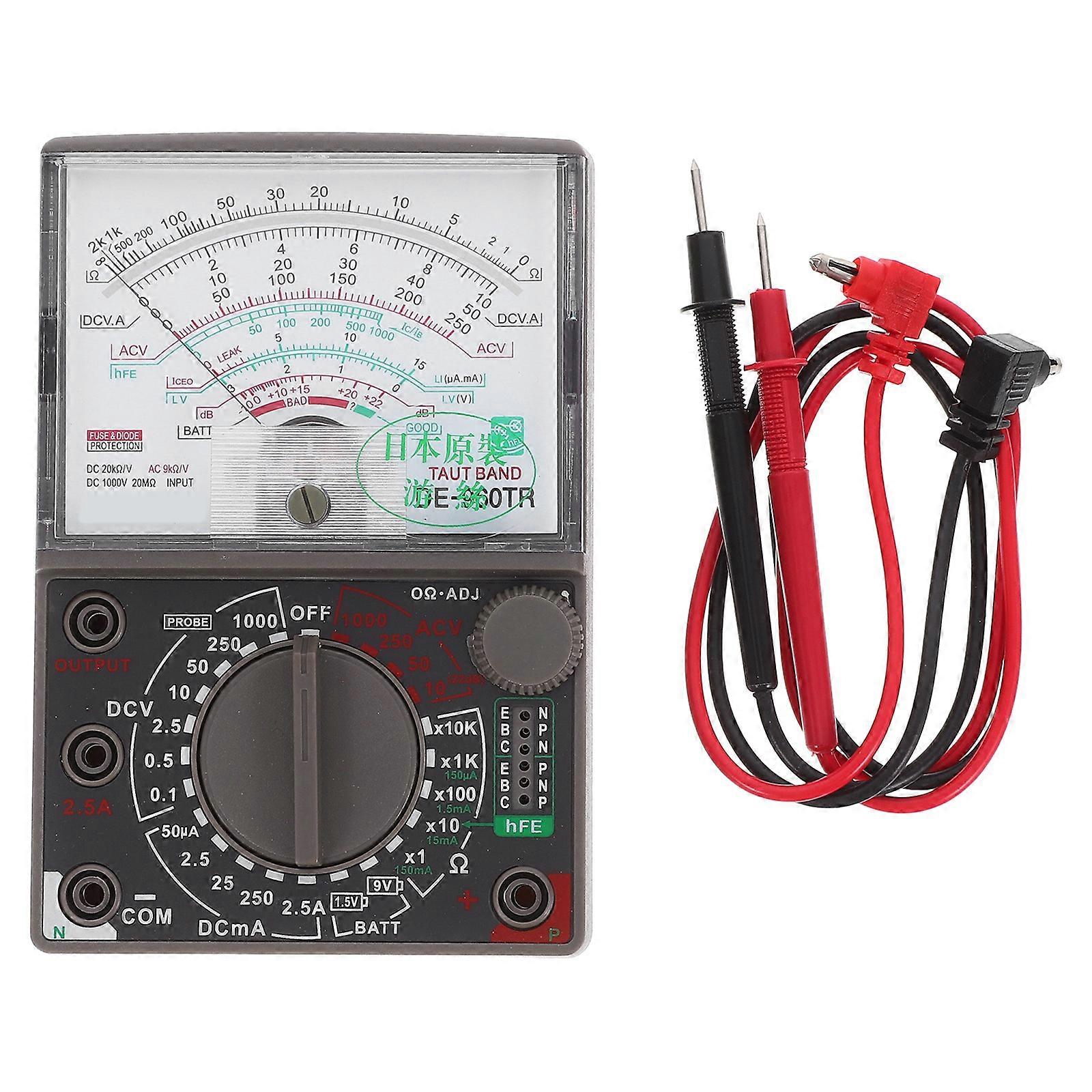 Electrical Multimeter for Resistance Measurement ABS Material Black
