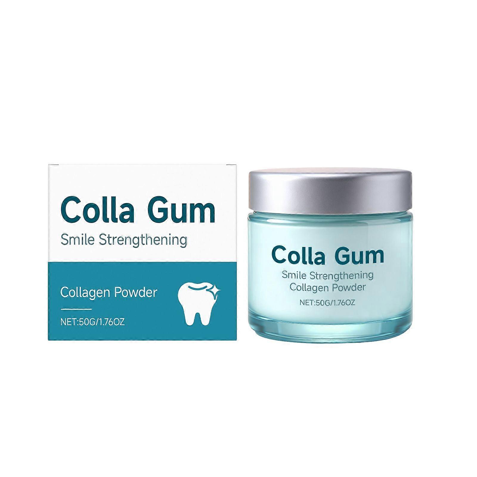Collagen + Hydroxyapatite Toothpaste Gum Care Powder Smile Strengthening Oral Care Collagen Powder | Protects Gum Health, Repairs Enamel, Reduce Sensi