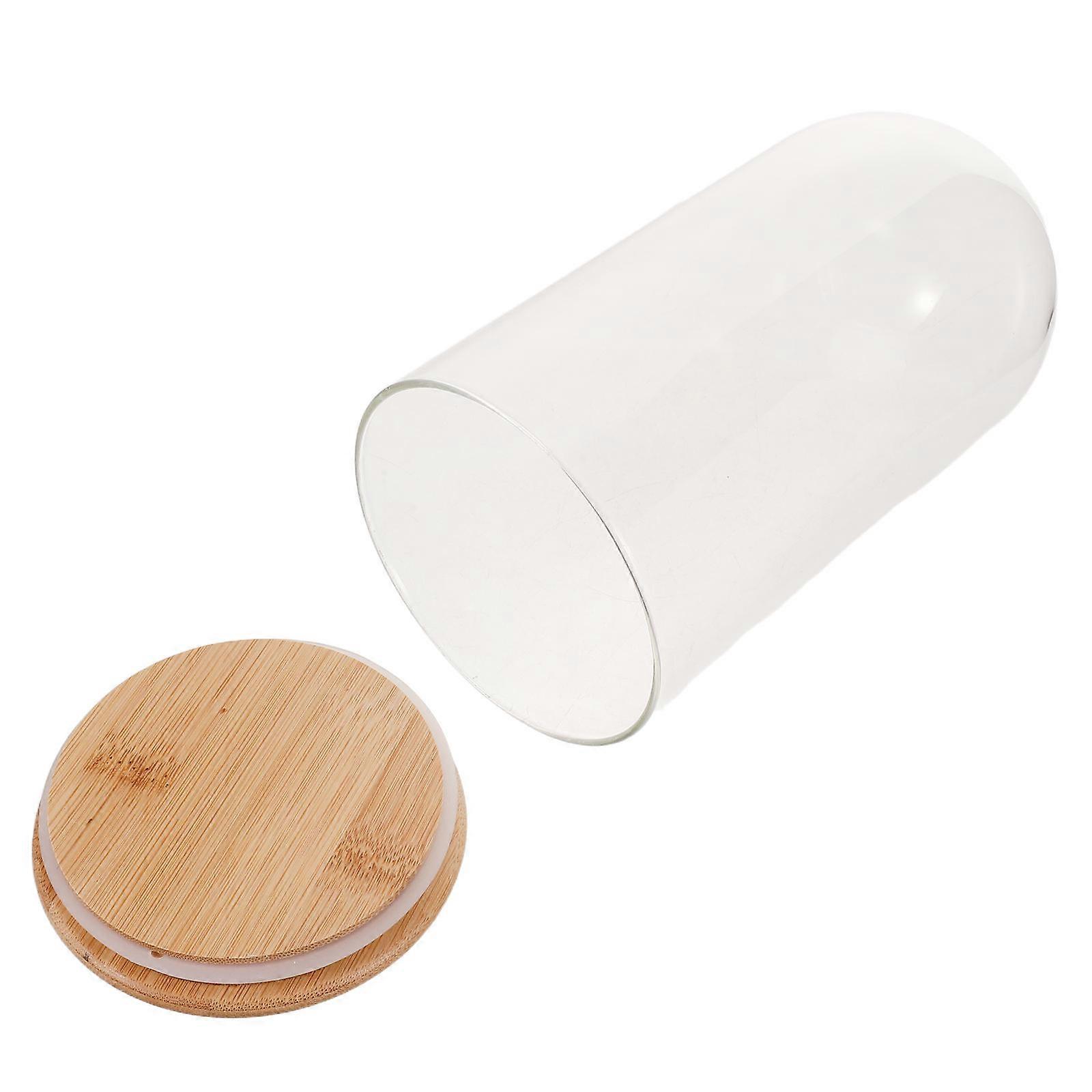 Glass Dome with Base for Displaying Keepsakes with Clear Cover