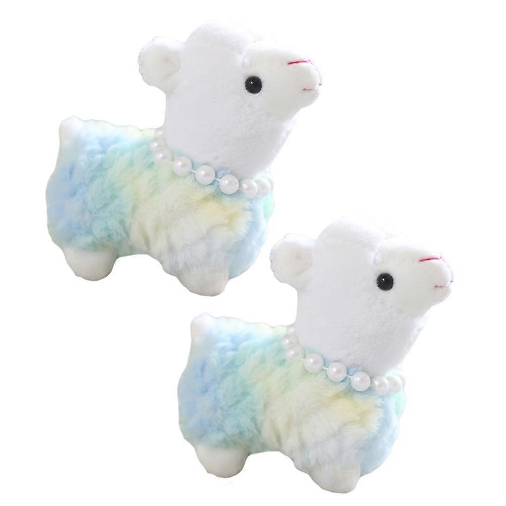 Plush Alpaca Keychain 4Pcs Bag Charm Decoration Gift Perfect For Schoolbag Daily Use With Unique Design