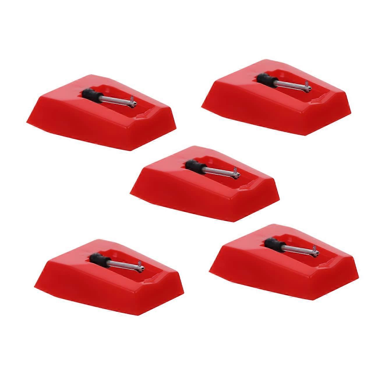 5Pcs Turntable Replacement Needle for Vinyl Record Players,  Performance Stylus, Easy Install