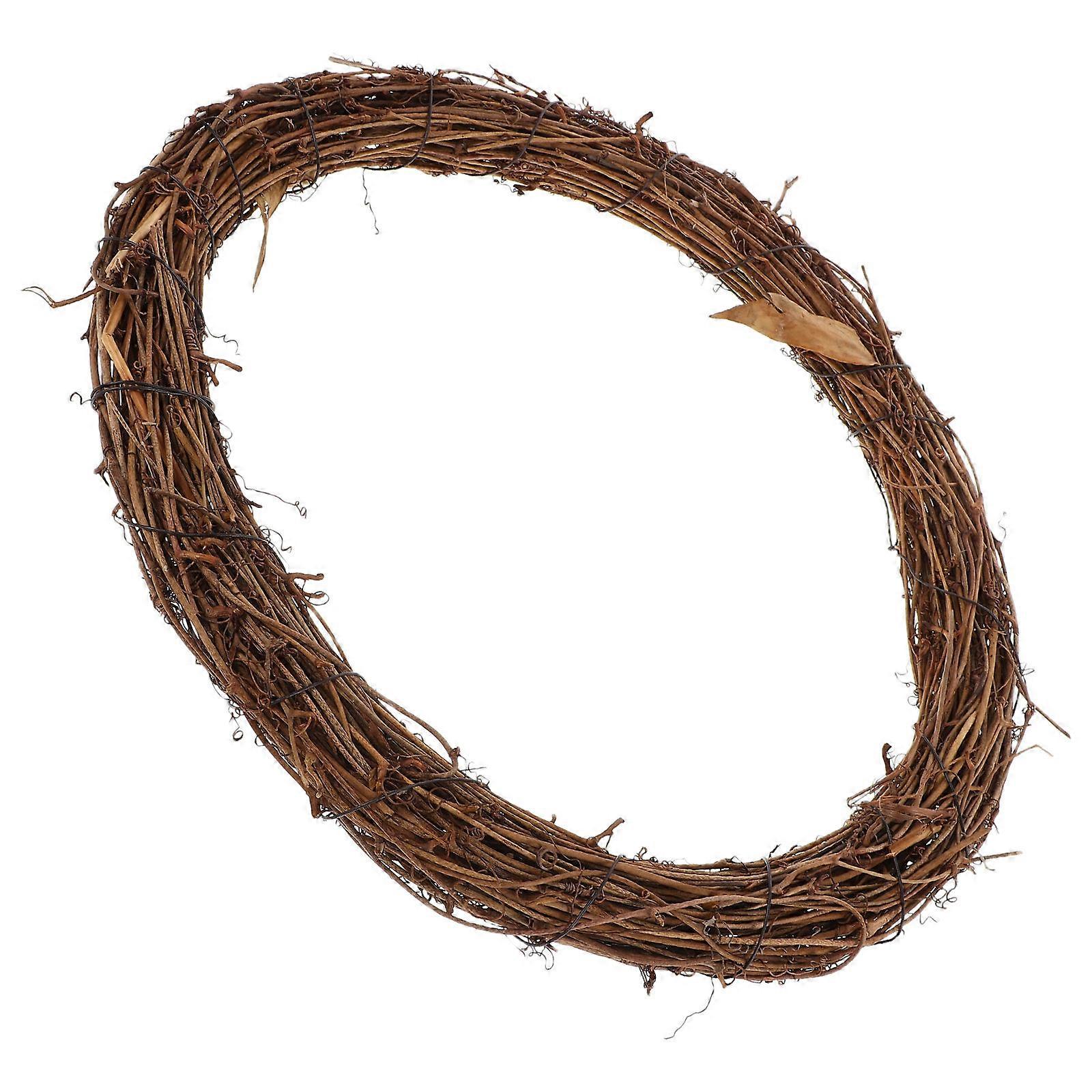 Natural Vine Wreath for DIY Use 1Pcs Grapevine Frame Light Brown Decor