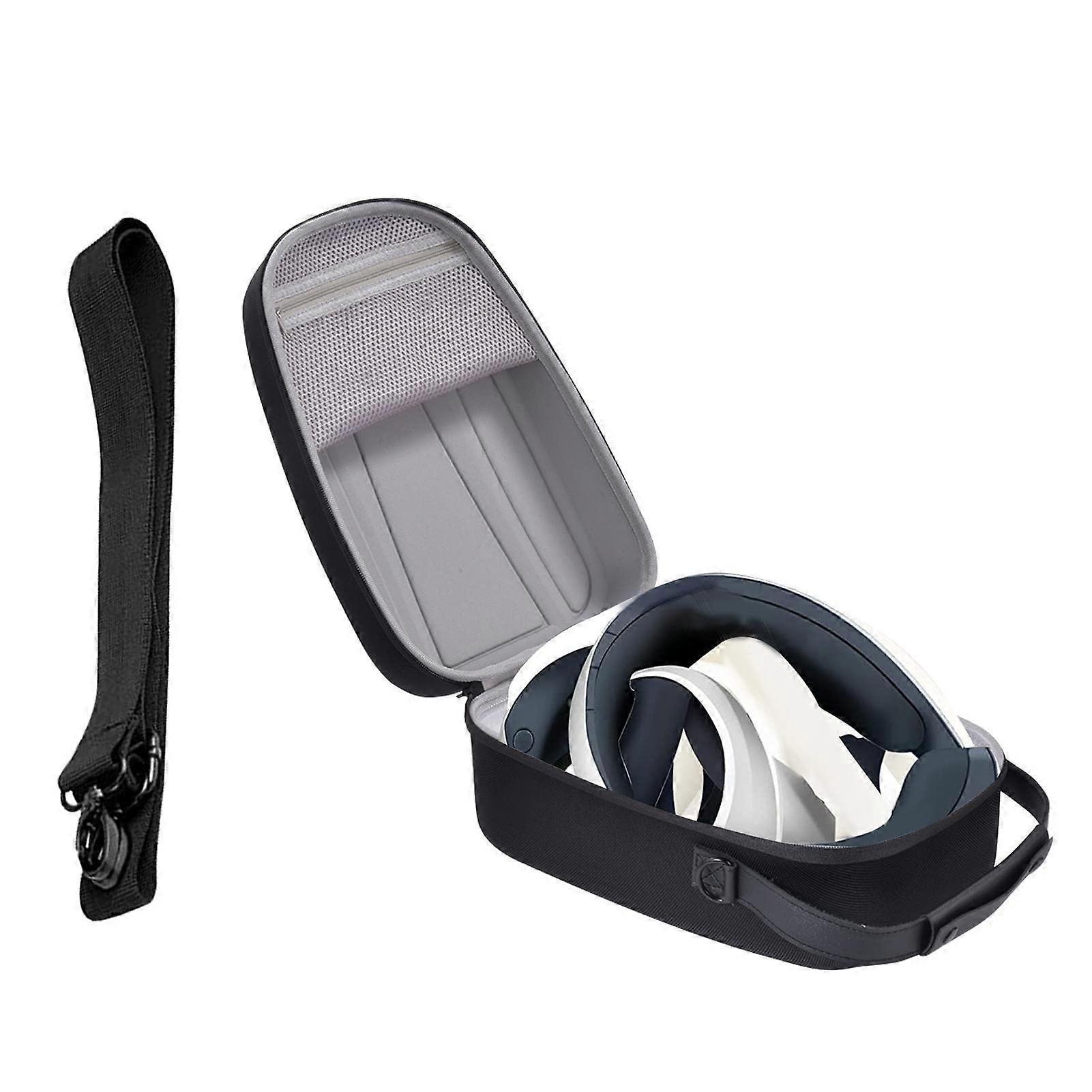 Carrying Case for PS VR2 Shockproof Waterproof Hard Bag for Headset and Controllers with Strap