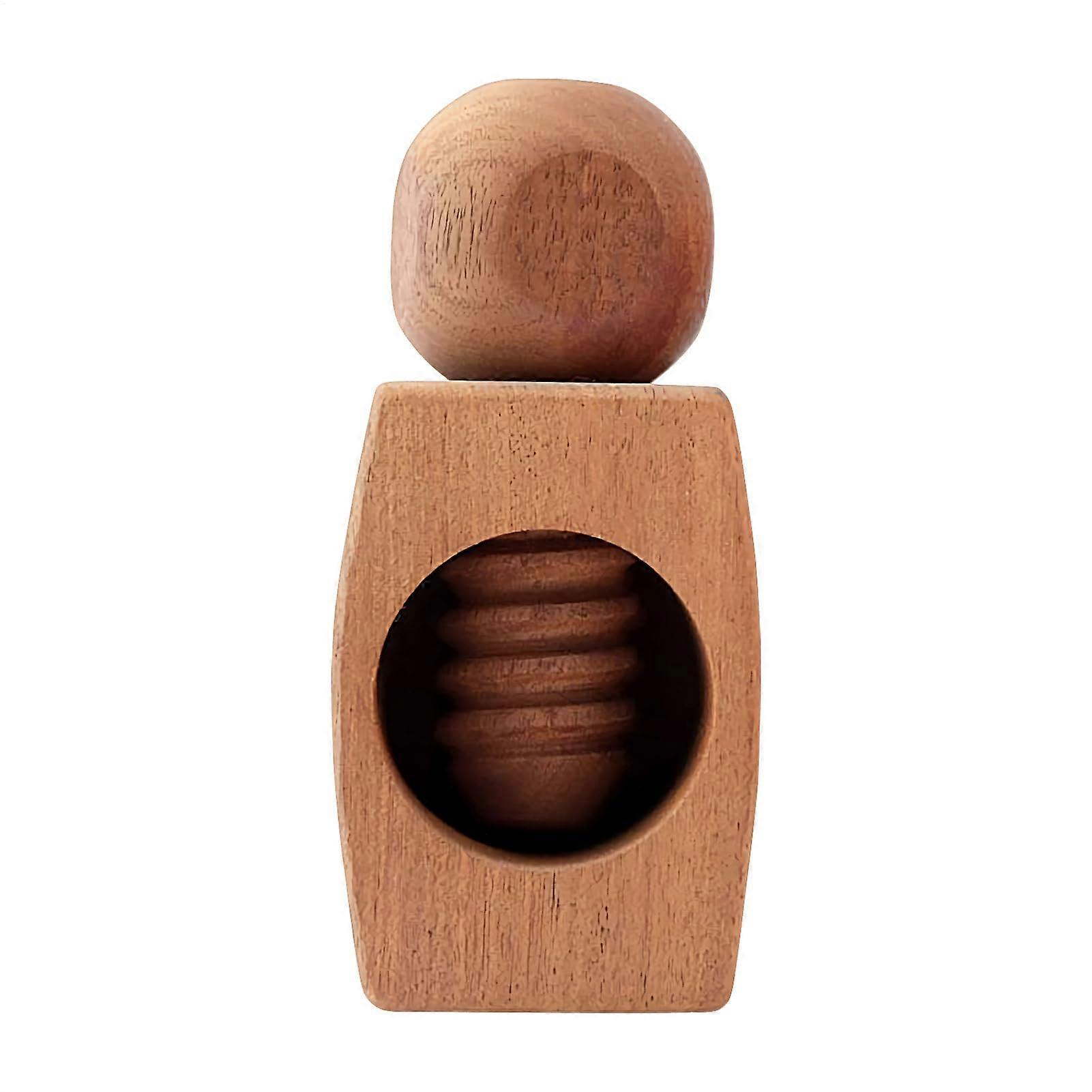 Wooden Nutcracker with Ergonomic NonSlip Handle for Walnuts Chestnuts Hazelnuts and Pecans