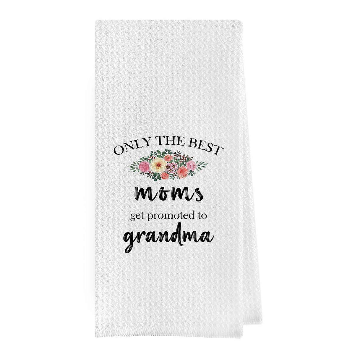Waffle Weave Microfiber Kitchen Towels 16x24  Absorbency Fast Drying Grandma Gift