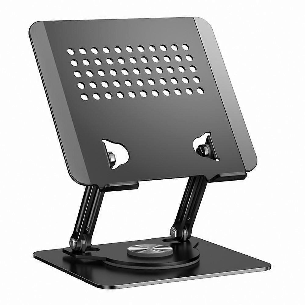 0032 For Laptop / Tablet Rotating Stand Adjustable Height Angle Metal Desk Cooling Rack Rotating Edition