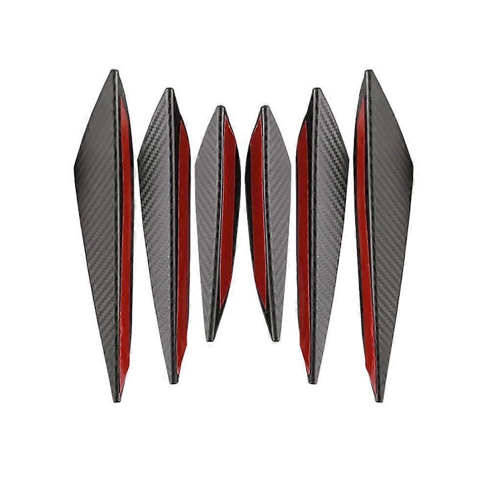 6PCS PVC Car Front Bumper Lip Spoiler for GMC with Side Canards Splitter, CollisionProof