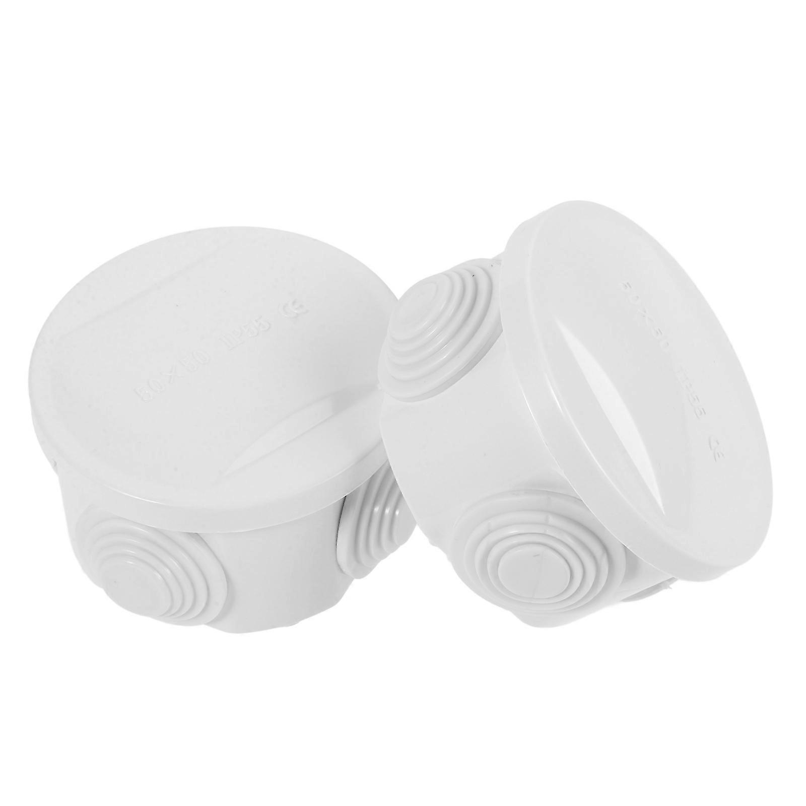 Outdoor ABS Waterproof Junction Box for Electrical Use 2Pcs Pack
