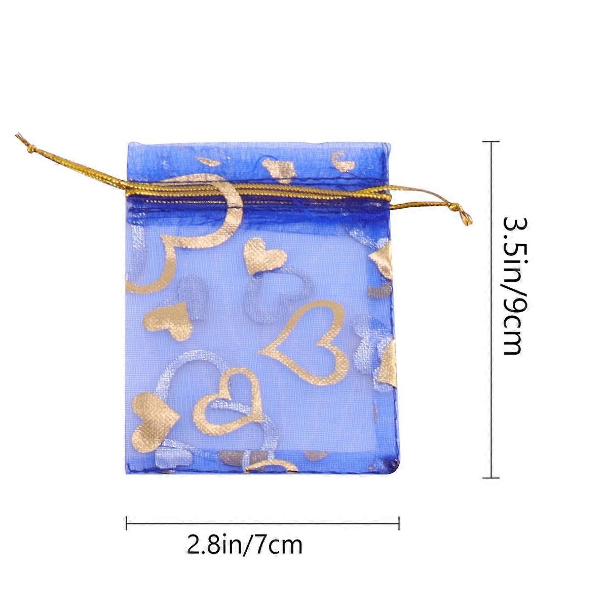 Candy Bag Drawstring Portable Gift Pouch for Storage Use 100Pcs Assorted Color