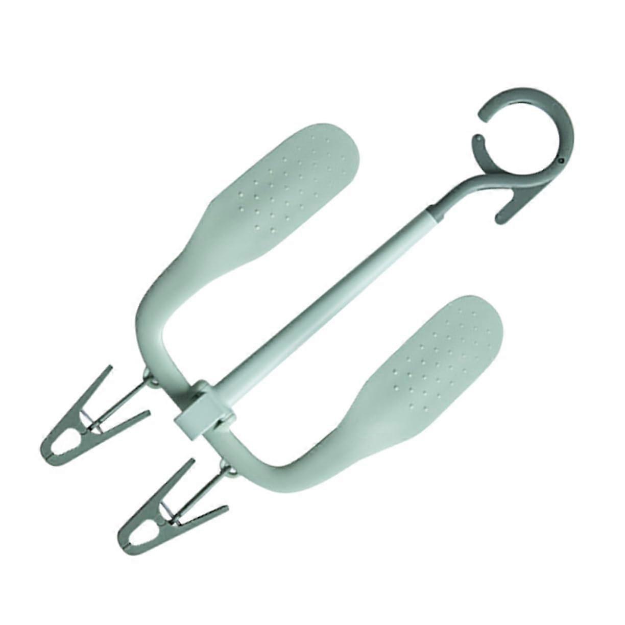 Rotatable Non Slip Shoe Drying Rack with Clips Prevents Deformation Accelerates Sun Drying Light Green