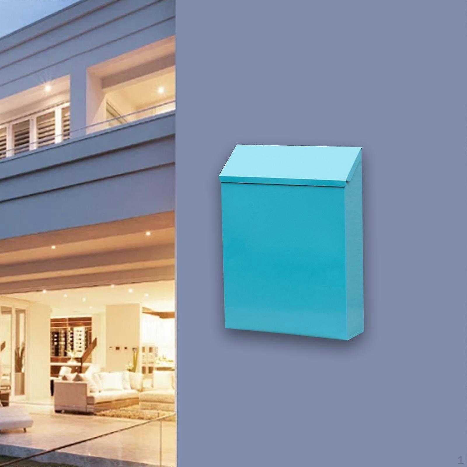 2025 Lockable Wall Mount Mailbox with Newspaper Holder