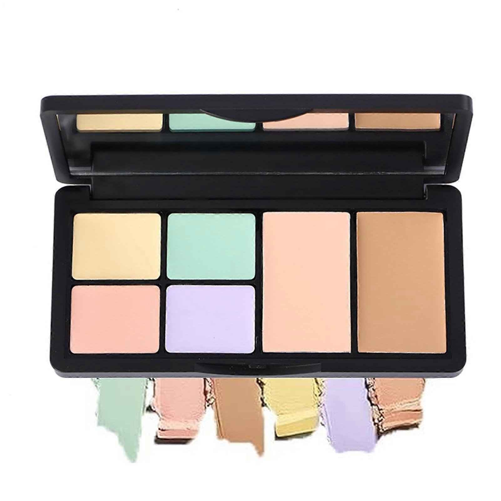 Concealer Palette Cream Contour Kit with 6 Color Correcting Shades, Full Coverage Waterproof
