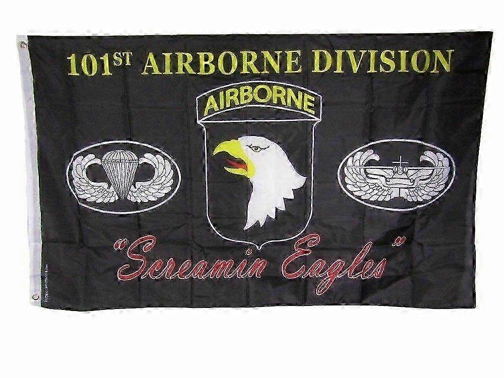 U.s. Army 101st Airborne Division Screamin Eagles Black Poly Flag Type A 800