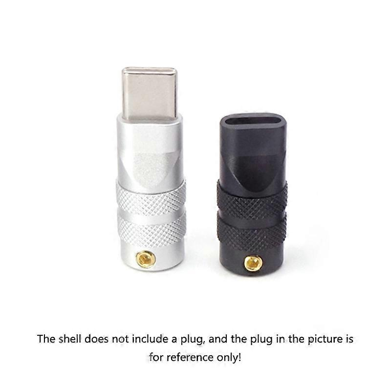 1pcs USB C Type-C for Shell for Case Data Cable Wire Plug Metal for Shell DIY AccessoriesBlack White Housing