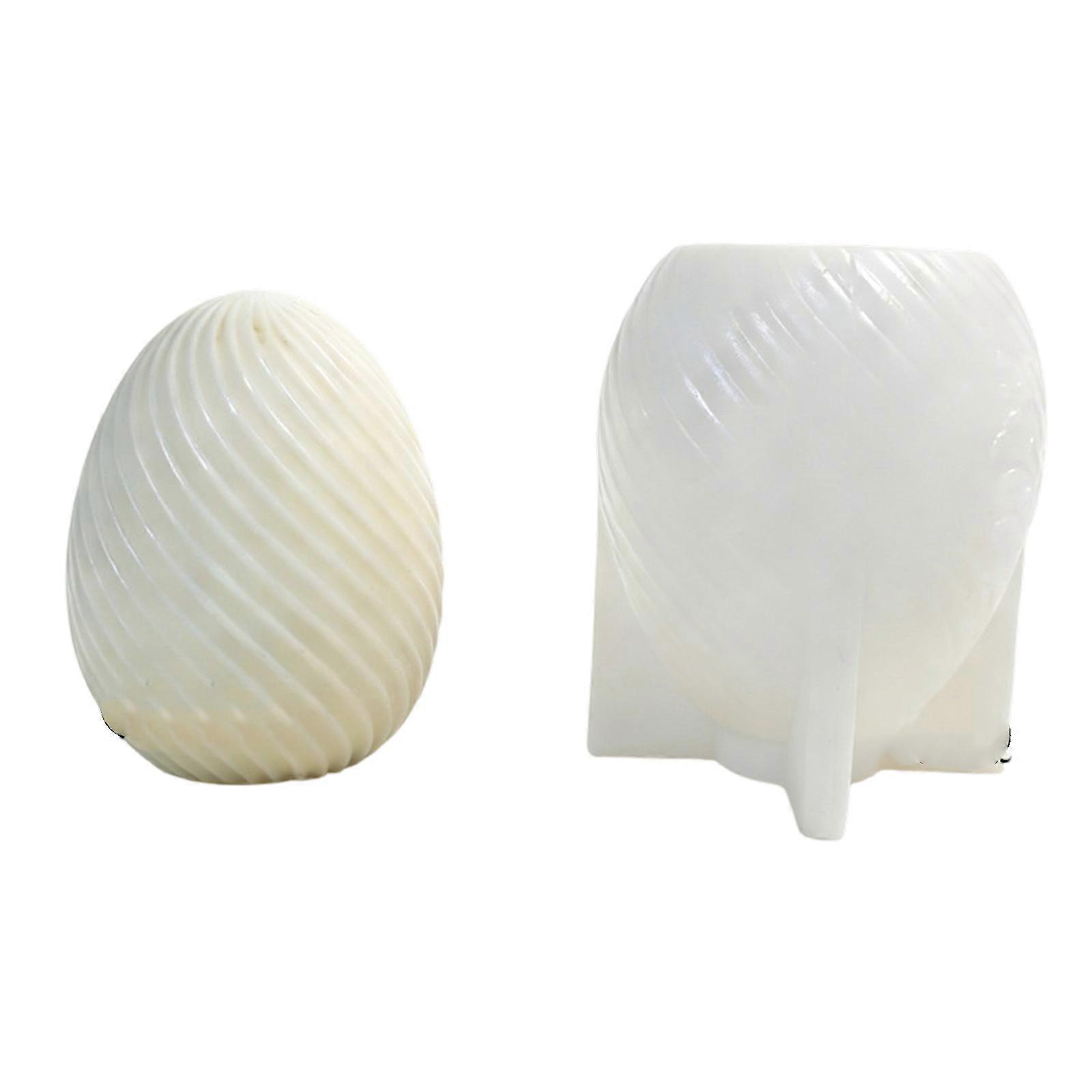 Multipurpose Silicone Craft Mould For Candle Soap Chocolate Featuring Easter Striped Rabbits Pattern Easy Releases Multicolor