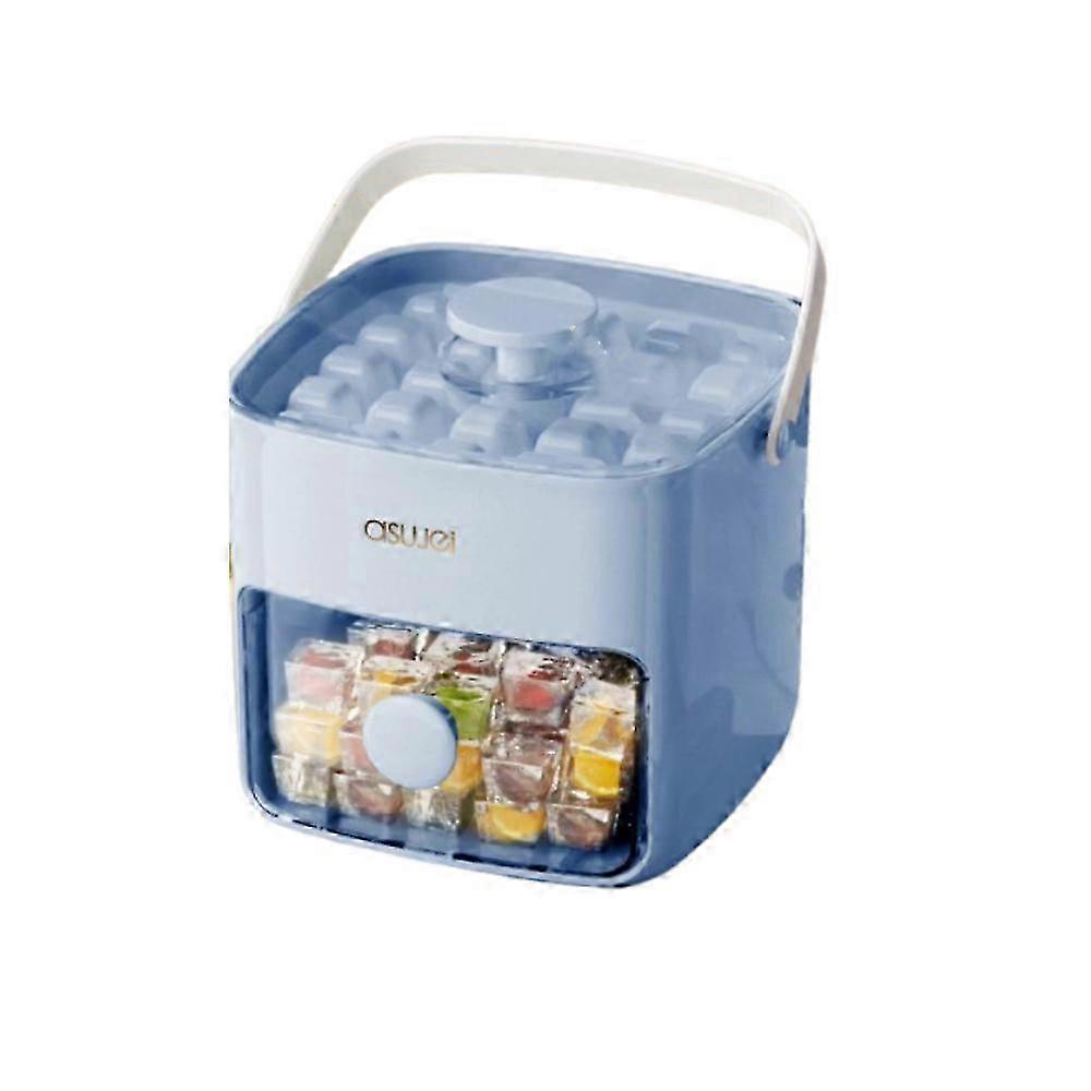 Ice Cube Tray 48Cube Large Capacity Stackable Mold with OneClick Release for Parties