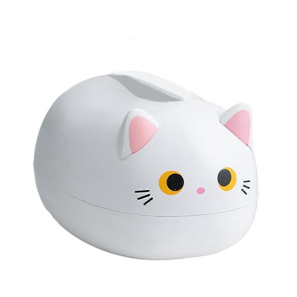 Cat Tissue Box with Cute Cat Design and Multifunctional Storage for Home Decor
