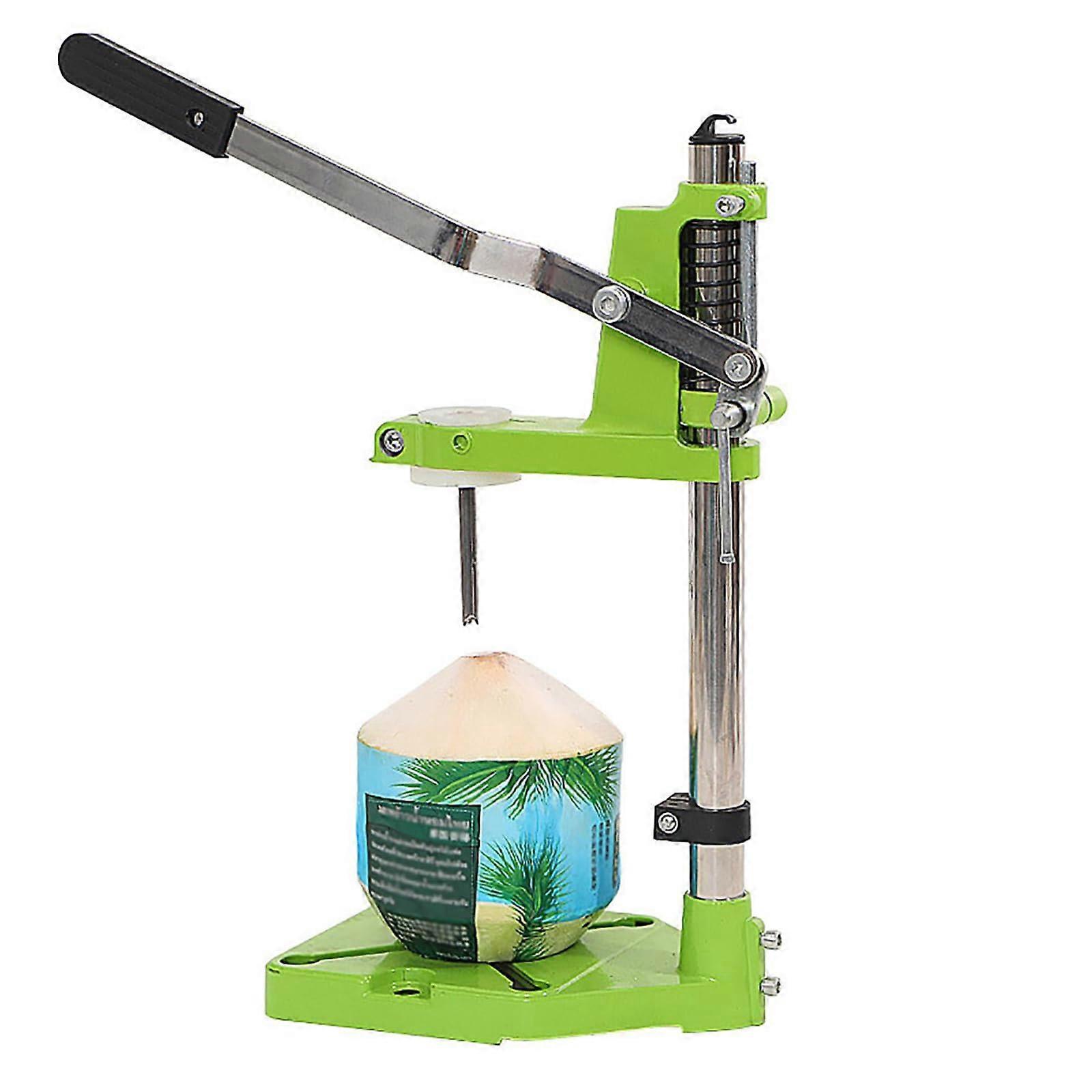 Manual Coconut Opener with Sharp Stainless Blade, AntiSlip Handle for Quick and Easy Coconut Opening